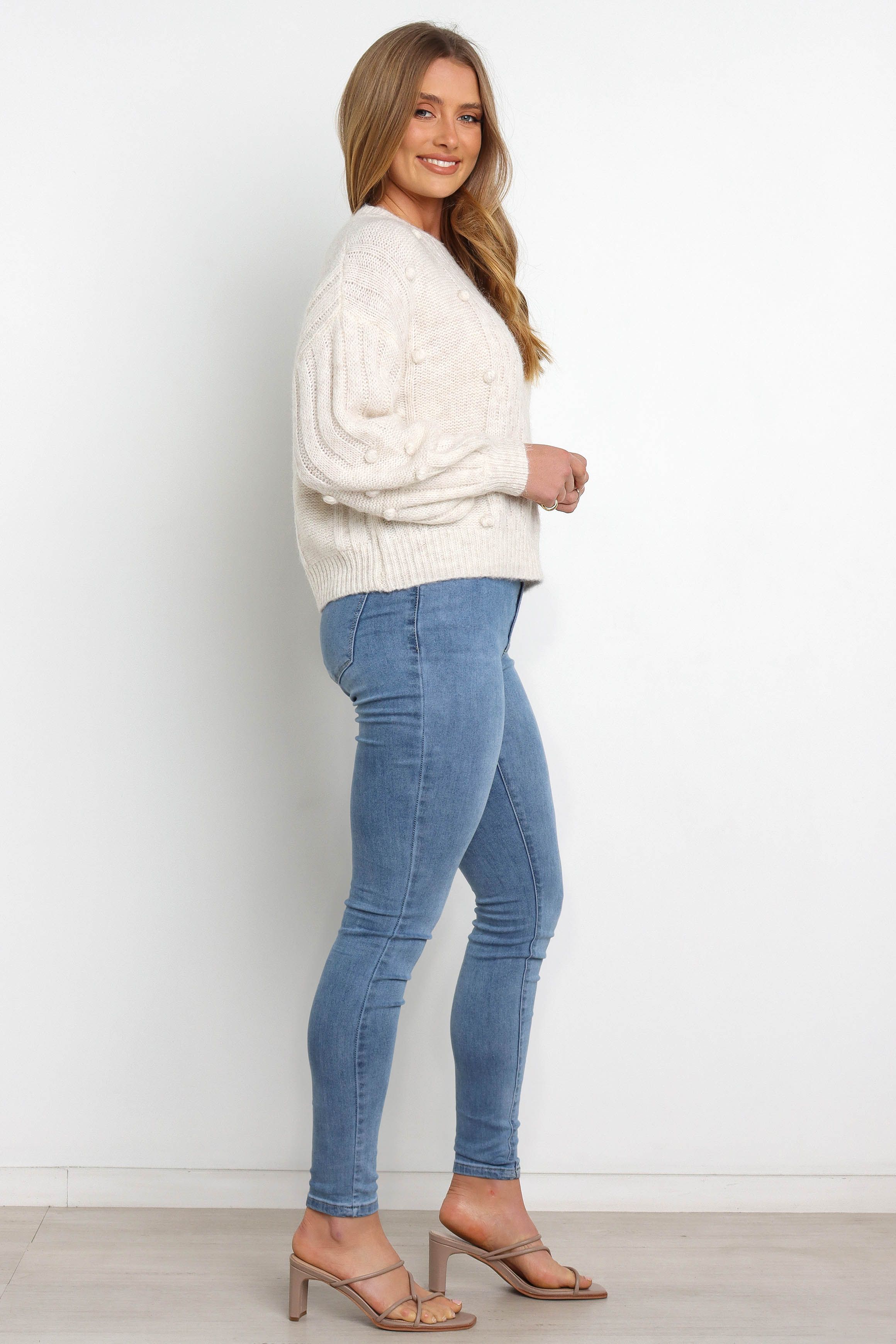 Pipsa Knit Sweater - White sold by Petal & Pup product image thumbnail 4