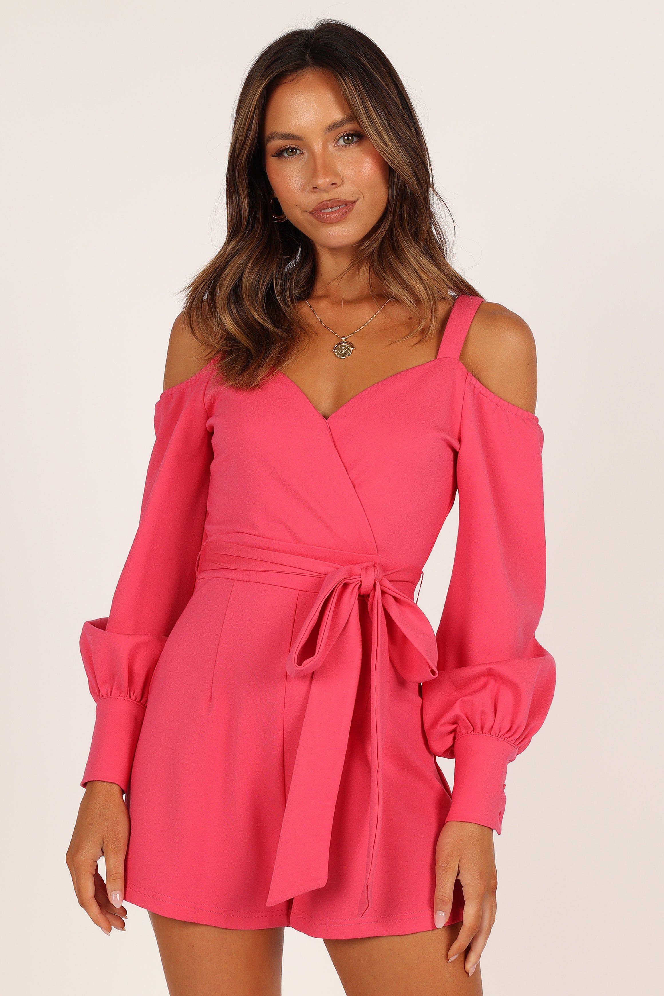 Emma Long Sleeve romper - Magenta sold by Petal & Pup product image thumbnail 7