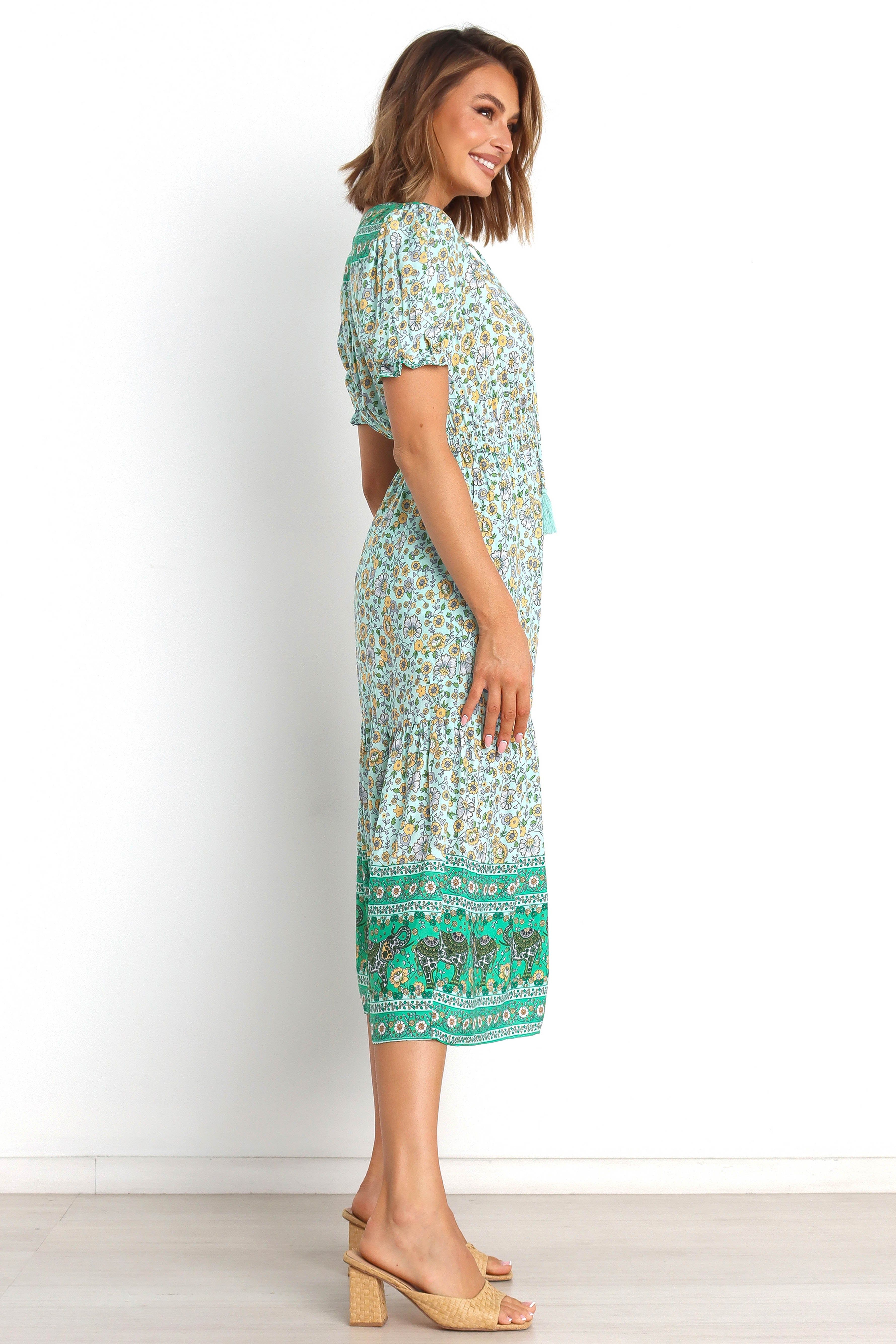 Leighton Dress - Green sold by Petal & Pup product image thumbnail 4