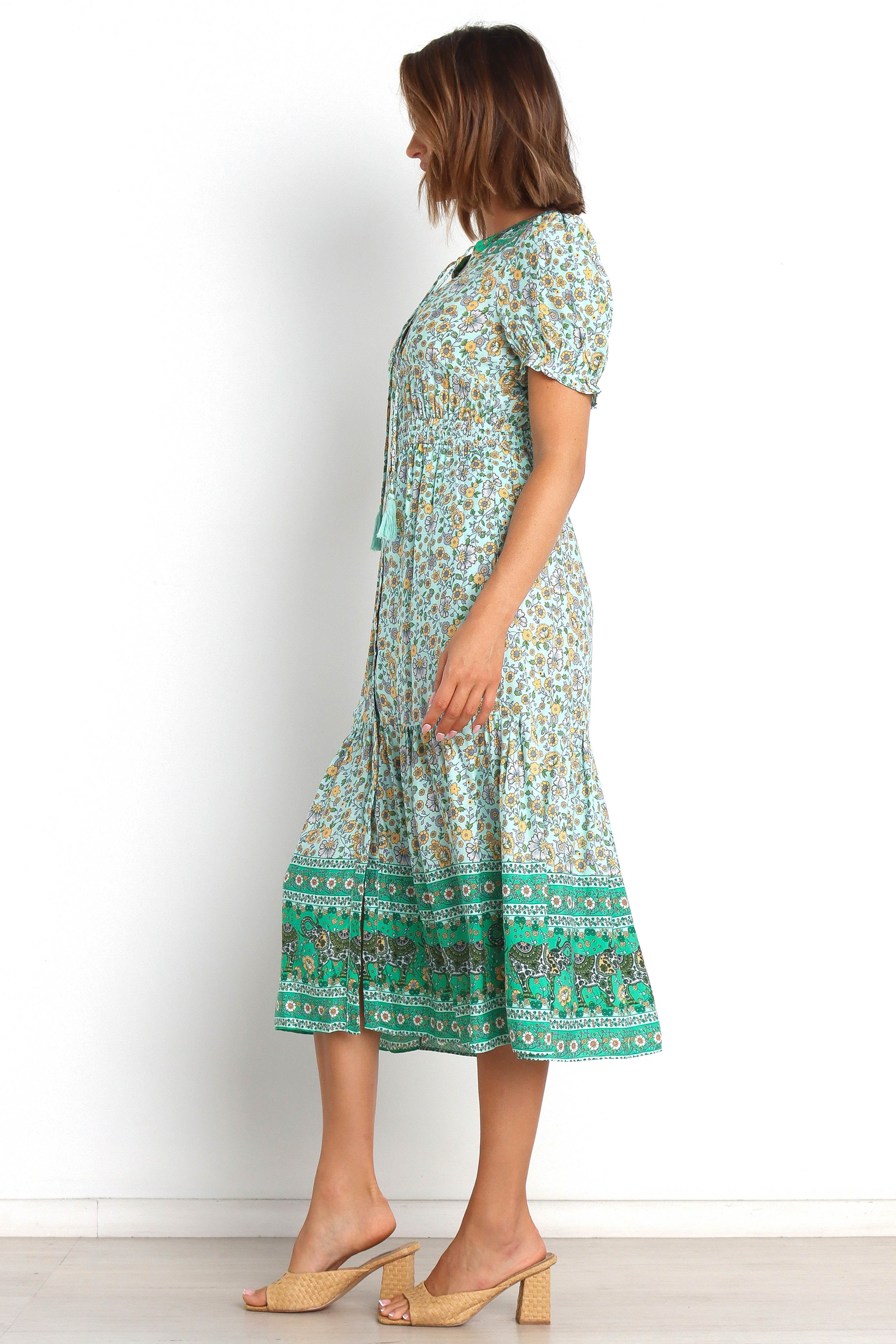 Leighton Dress - Green sold by Petal & Pup product image thumbnail 6