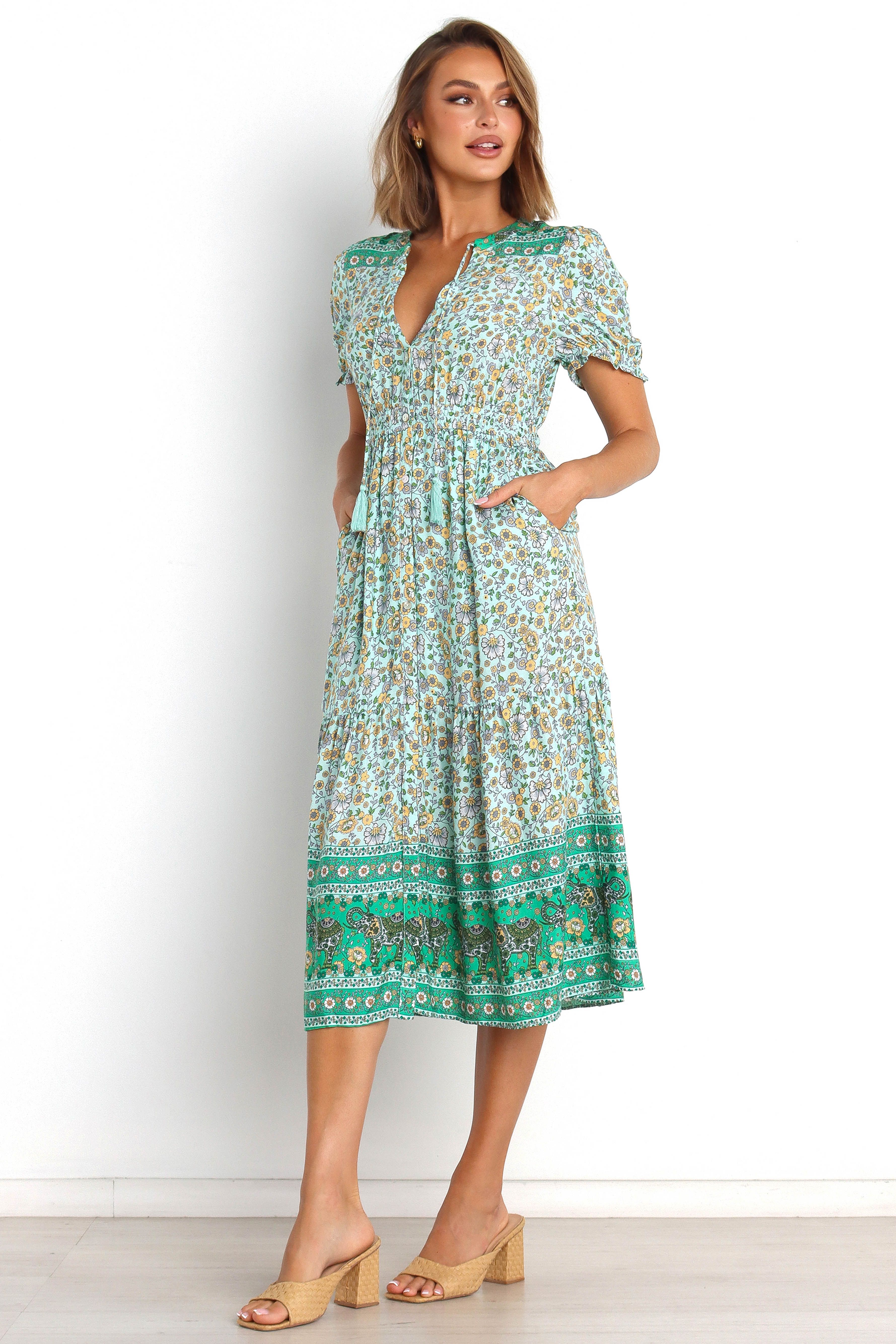 Leighton Dress - Green sold by Petal & Pup product image thumbnail 8