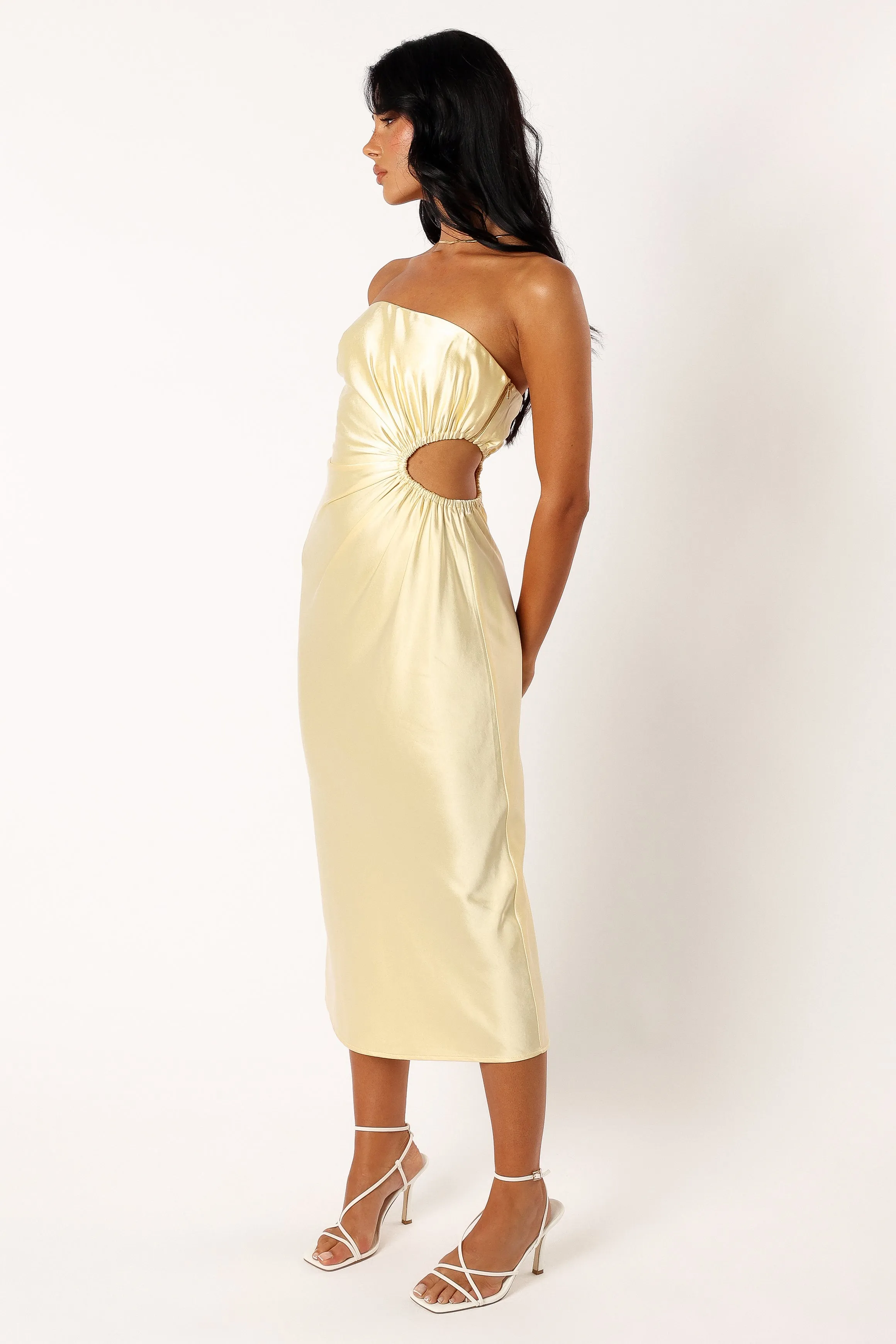 Saraya Midi Dress - Butter sold by Petal & Pup product image thumbnail 4