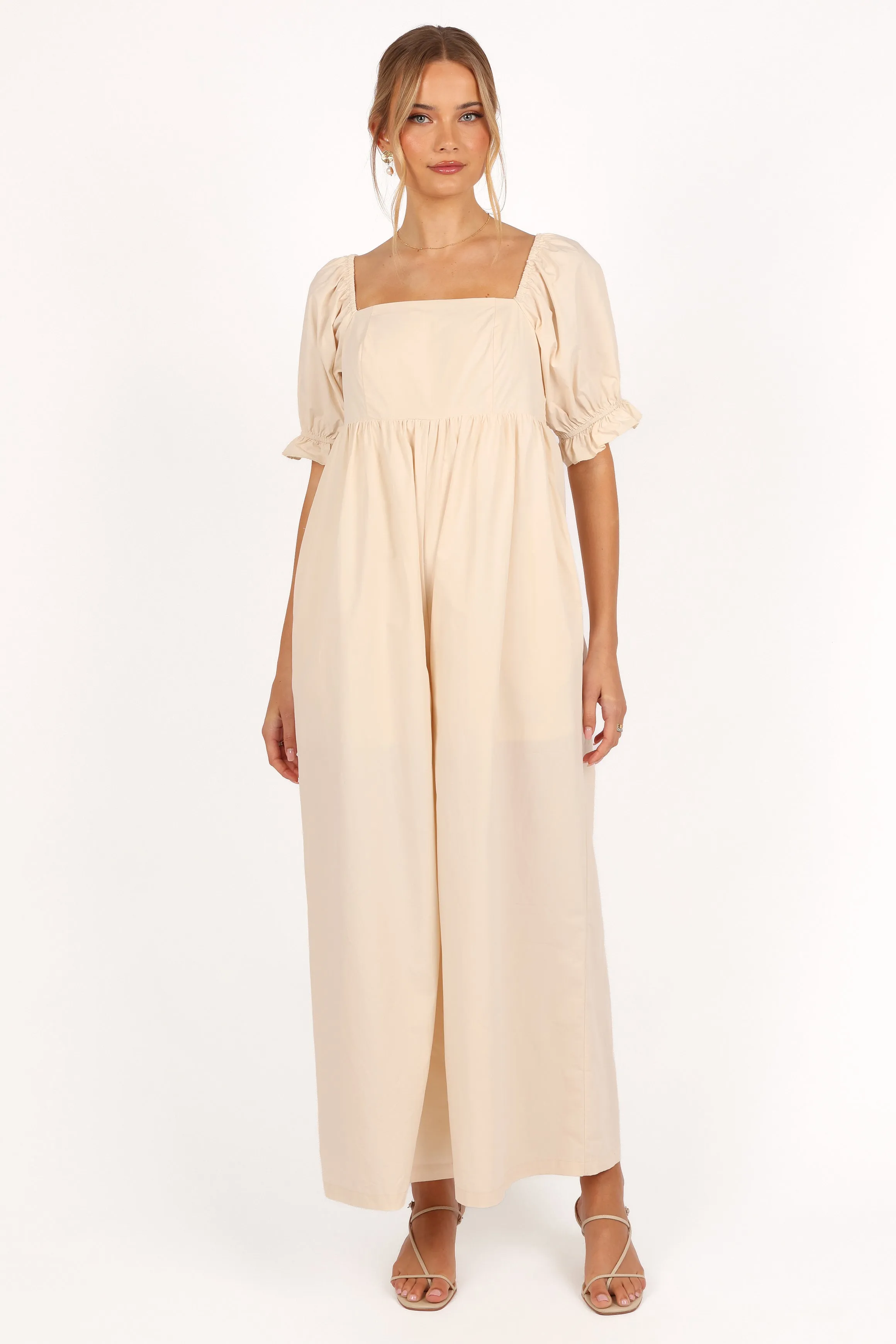 Juliette Jumpsuit - Ecru sold by Petal & Pup