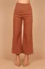 Georgette High Waisted Straight Leg Pants - Brown sold by Petal & Pup