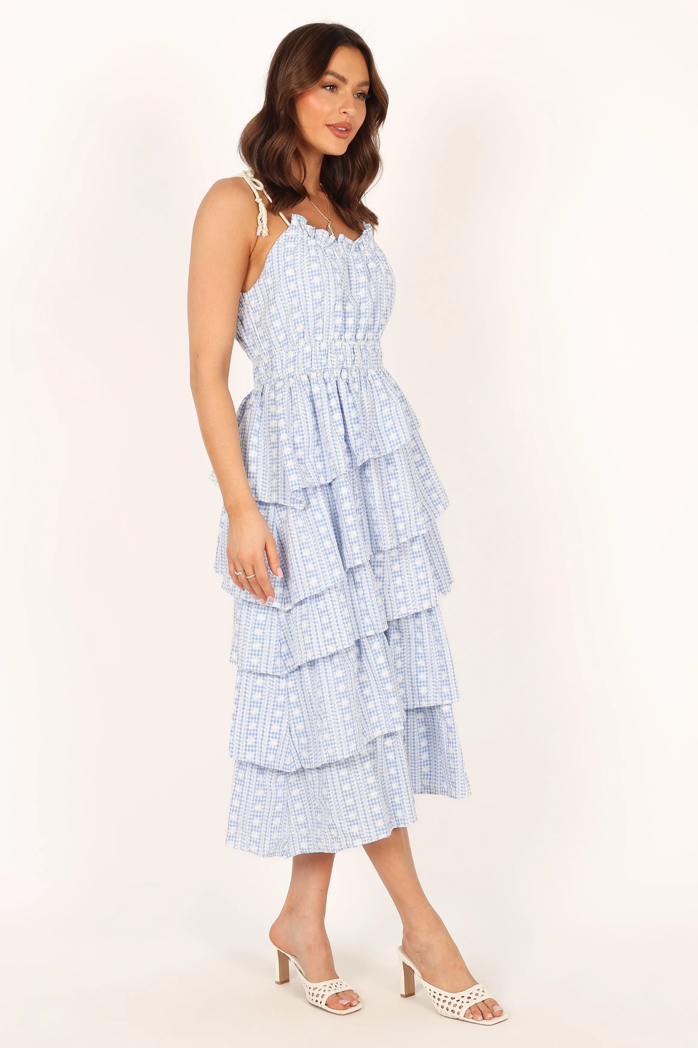 Cora Midi Dress - Blue sold by Petal & Pup product image thumbnail 5