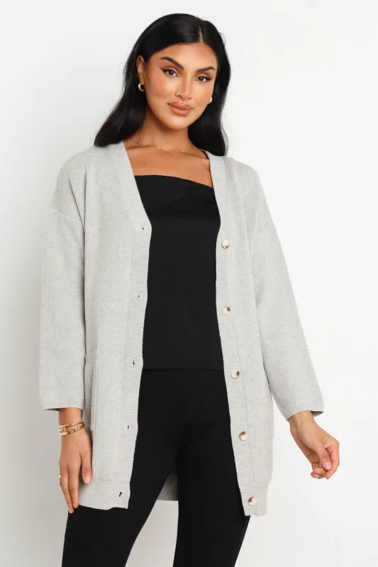 Nureta Cardigan - Grey sold by Petal & Pup