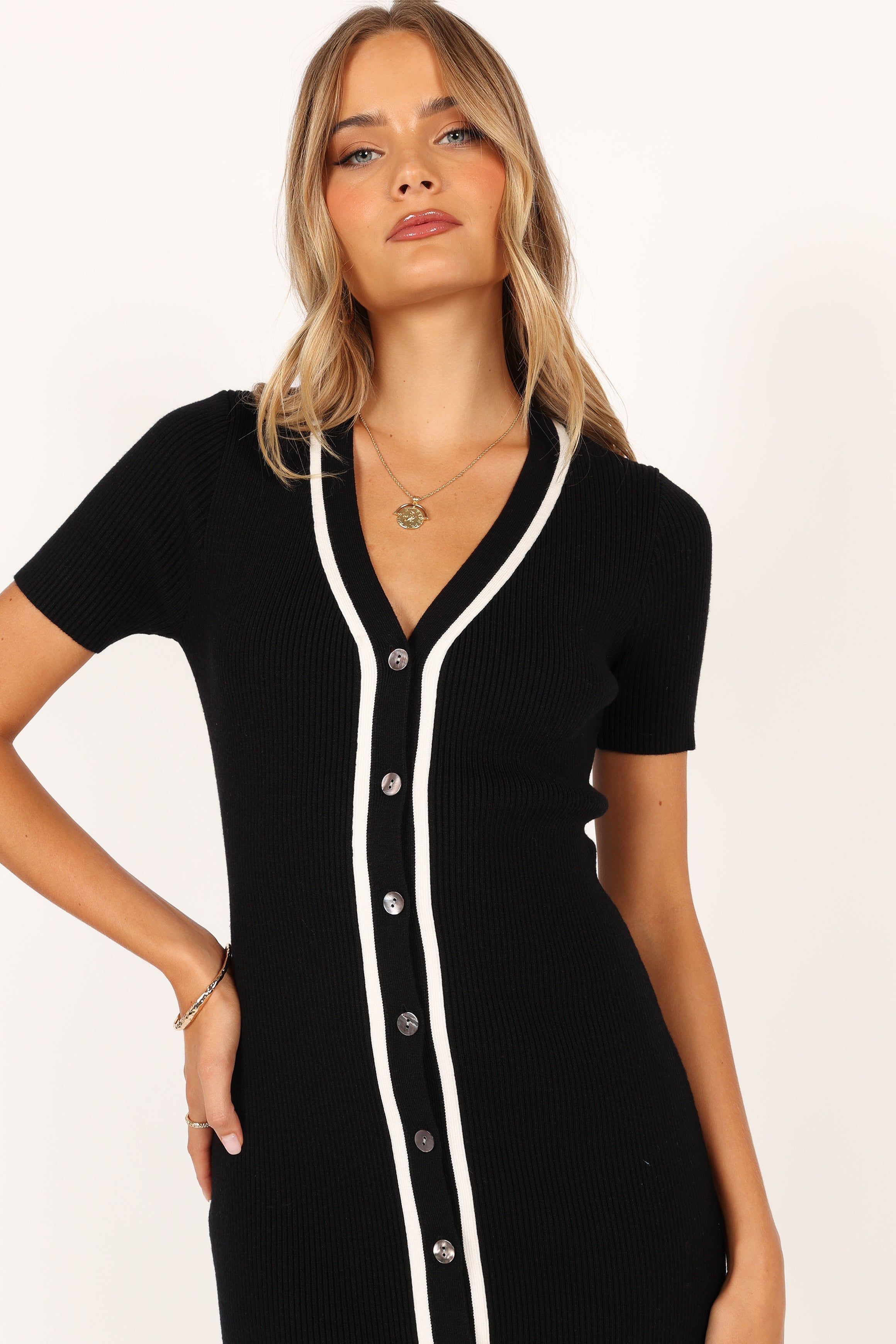 Maxima Midi Dress - Black sold by Petal & Pup product image thumbnail 2