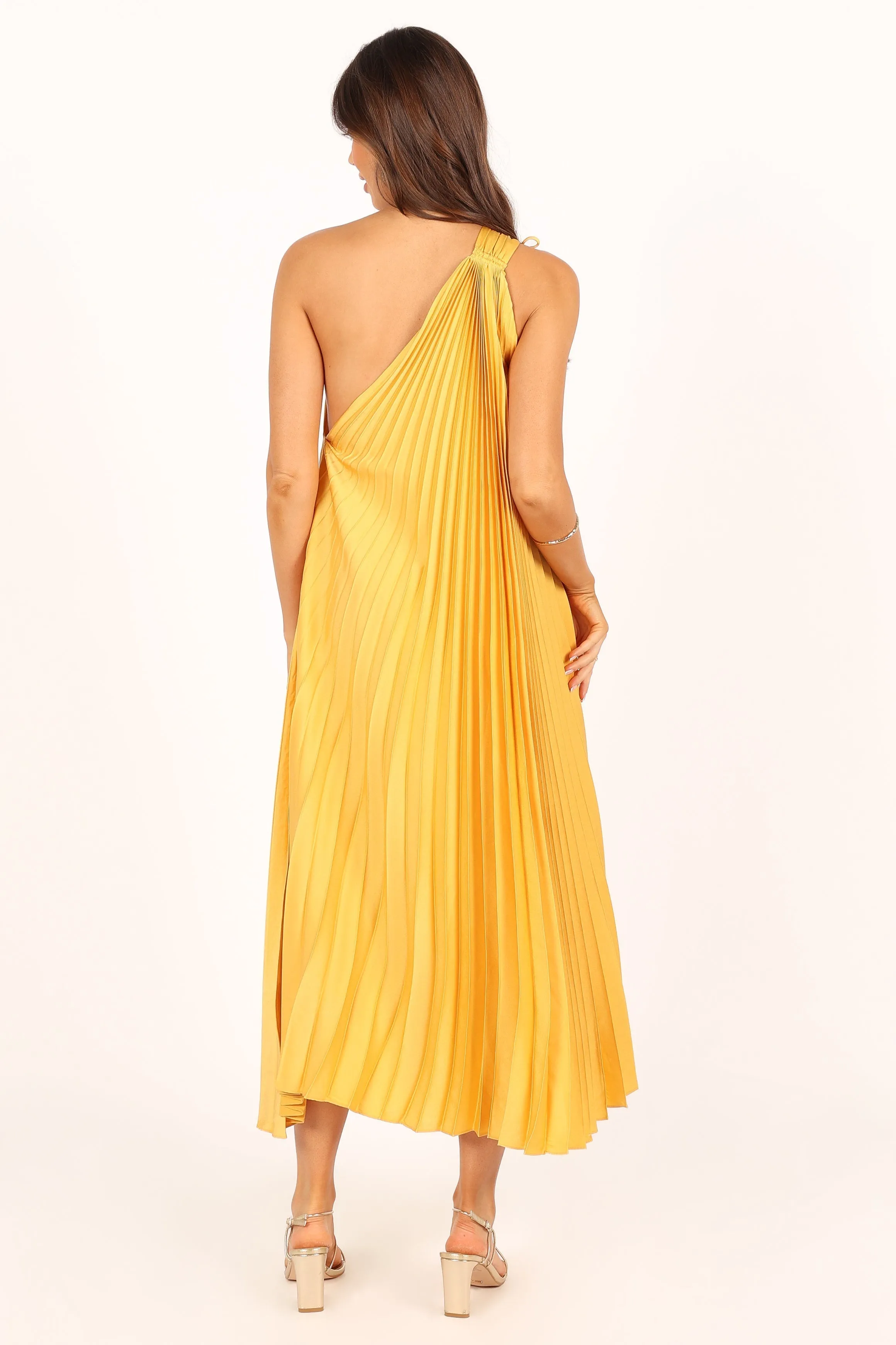 Cali One Shoulder Midi Dress - Saffron sold by Petal & Pup product image thumbnail 5