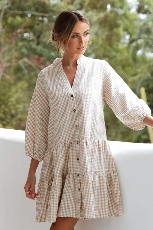 Daria Dress - Beige sold by Petal & Pup