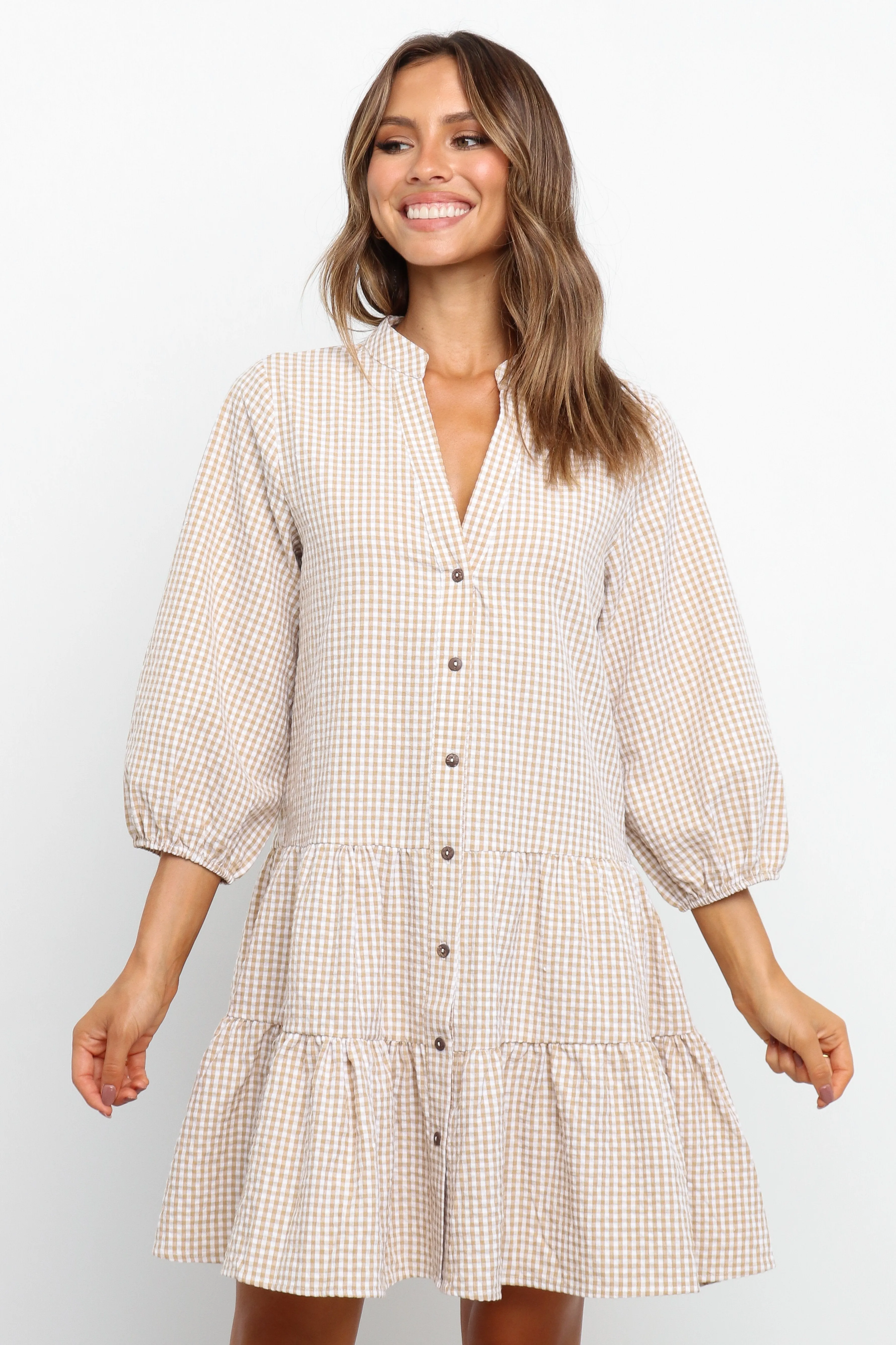 Daria Dress - Beige sold by Petal & Pup product image thumbnail 2
