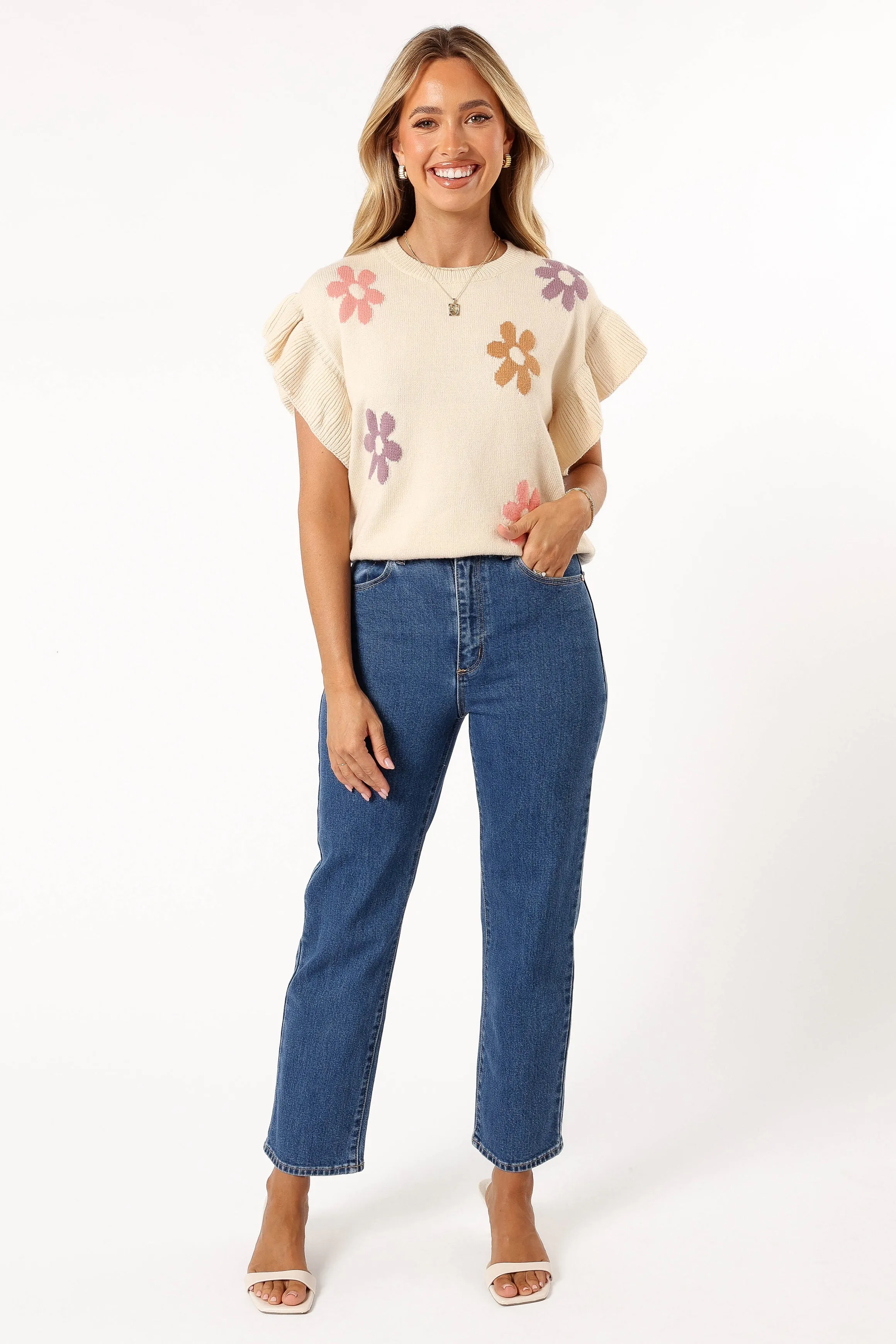 Kinsley Floral Top - Cream Multi sold by Petal & Pup product image thumbnail 2