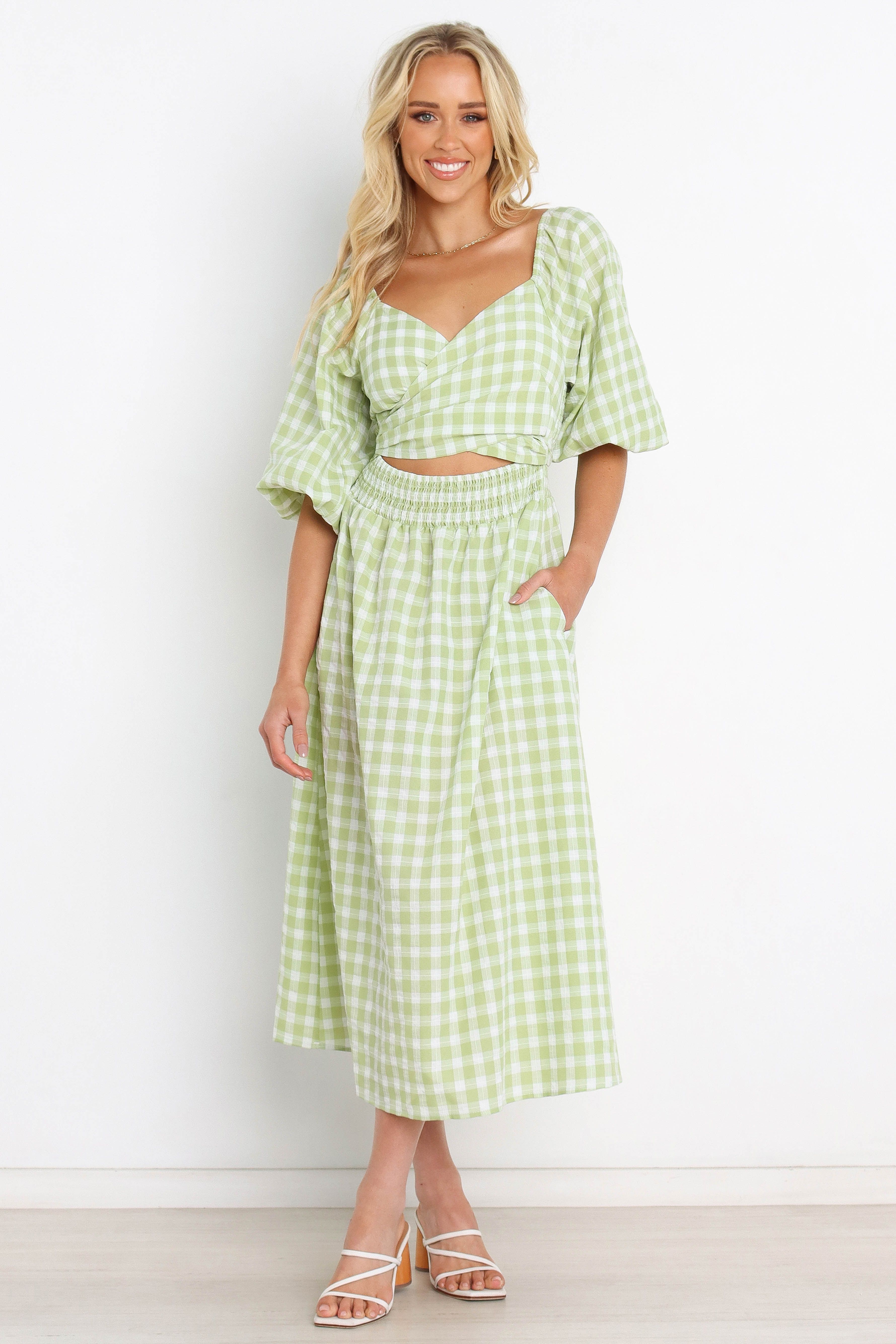 Tana Dress - Green sold by Petal & Pup