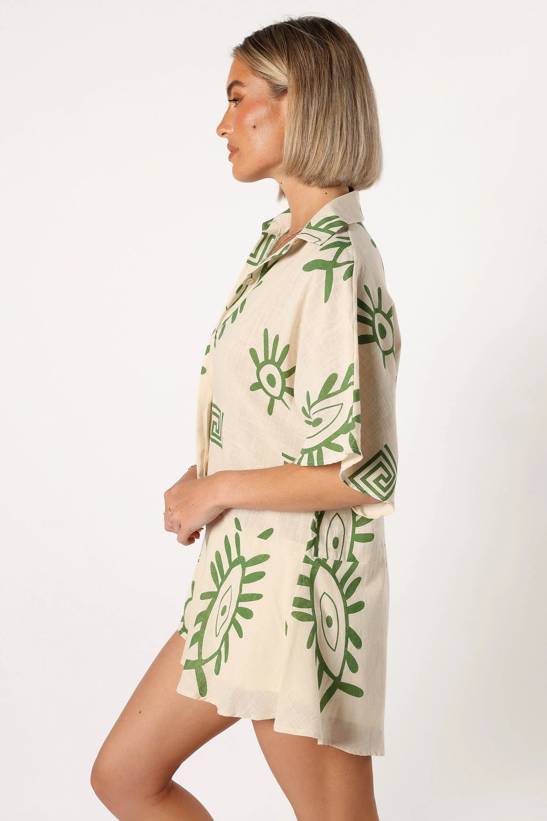 Sebastian Romper - Green Print sold by Petal & Pup product image thumbnail 5