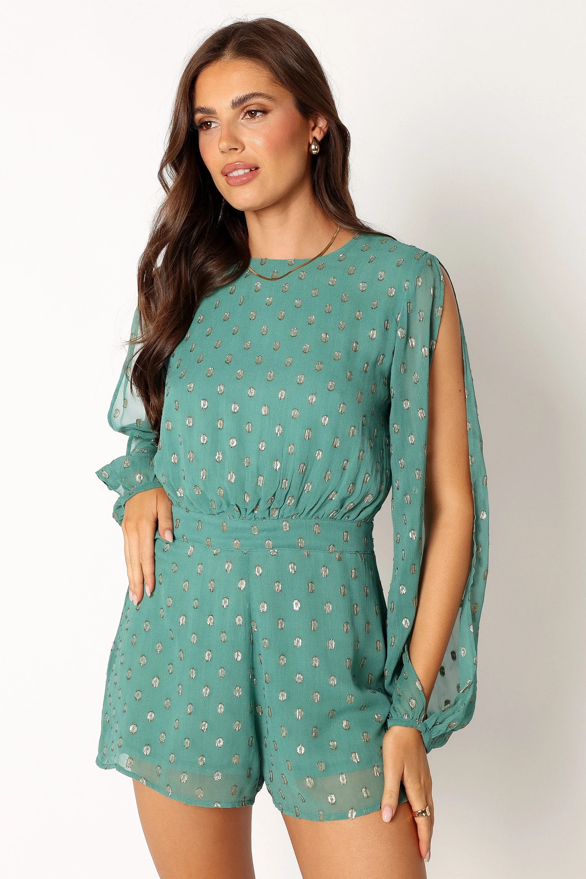 Karma Romper - Teal sold by Petal & Pup product image thumbnail 5