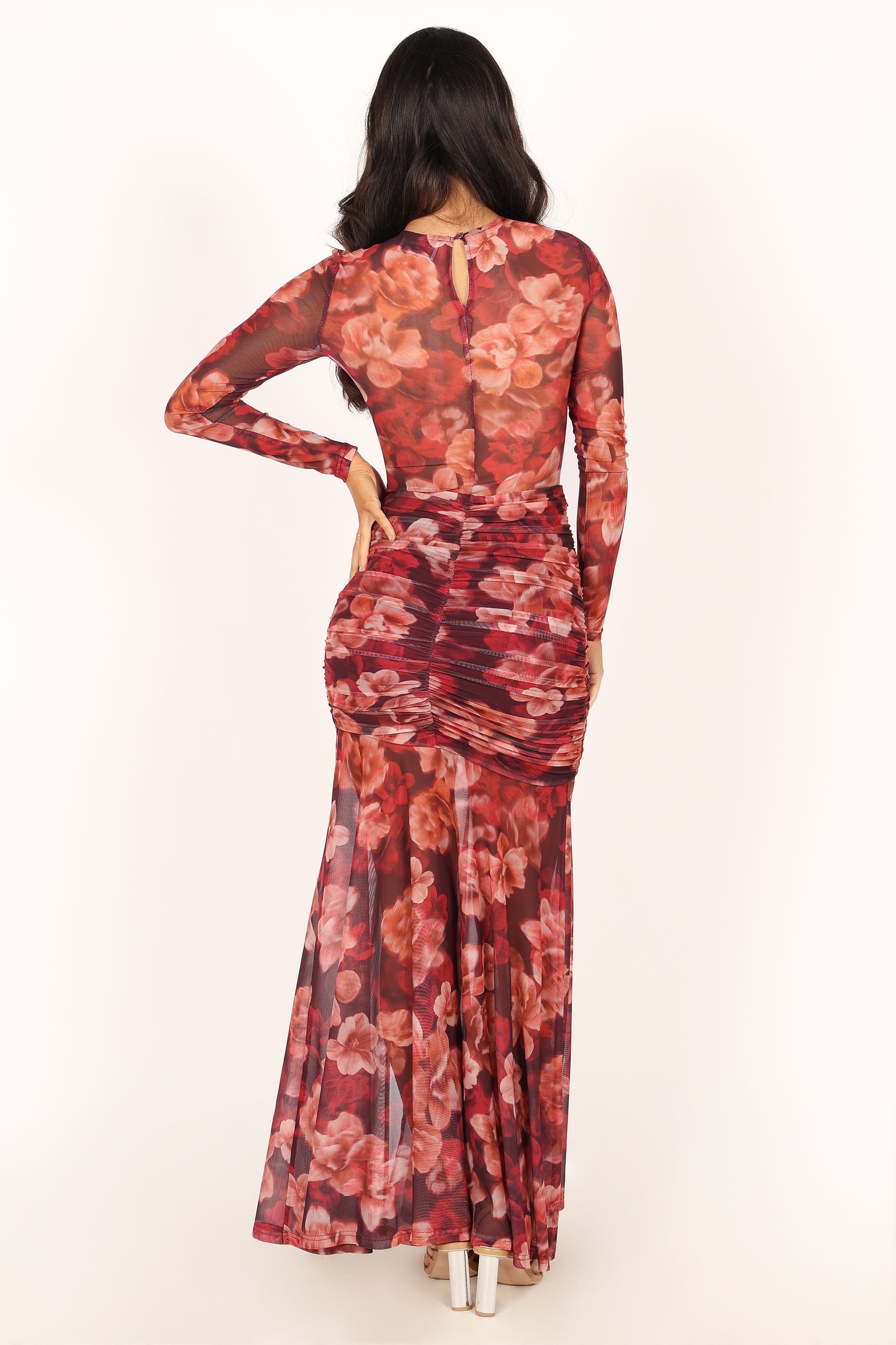 Lucinda Maxi Dress - Wine Floral sold by Petal & Pup product image thumbnail 2