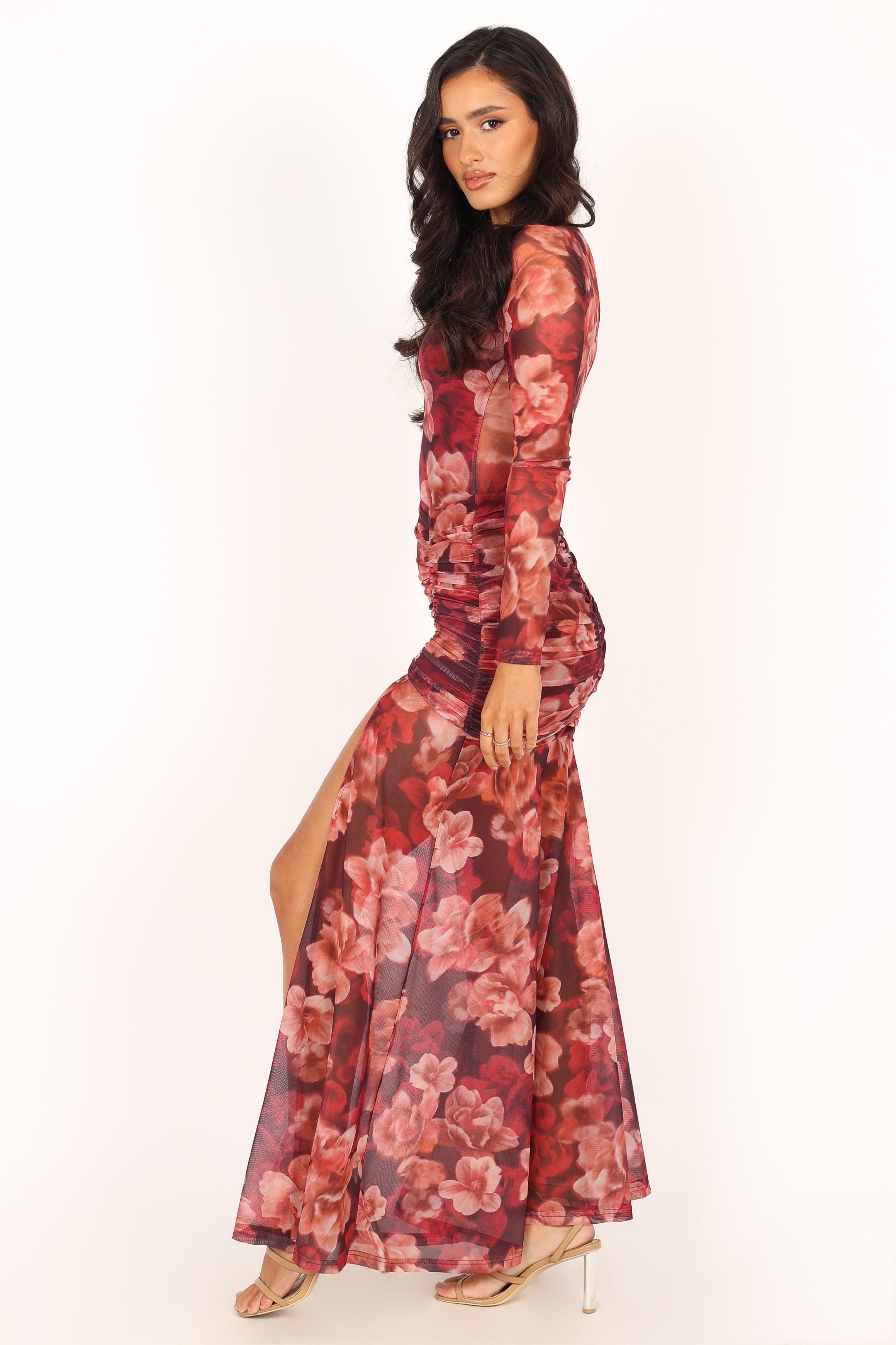 Lucinda Maxi Dress - Wine Floral sold by Petal & Pup product image thumbnail 5