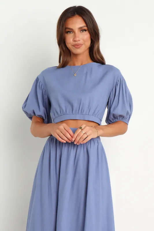 Casey Top - Blue sold by Petal & Pup