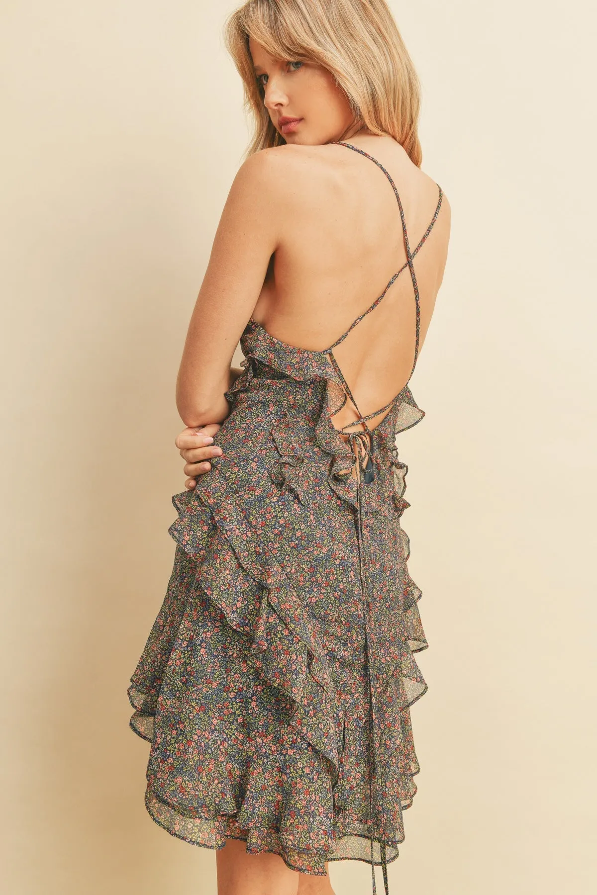 Vivienne Mini Dress - Navy sold by Petal & Pup product image thumbnail 2