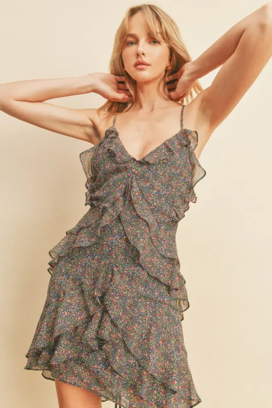 Vivienne Mini Dress - Navy sold by Petal & Pup