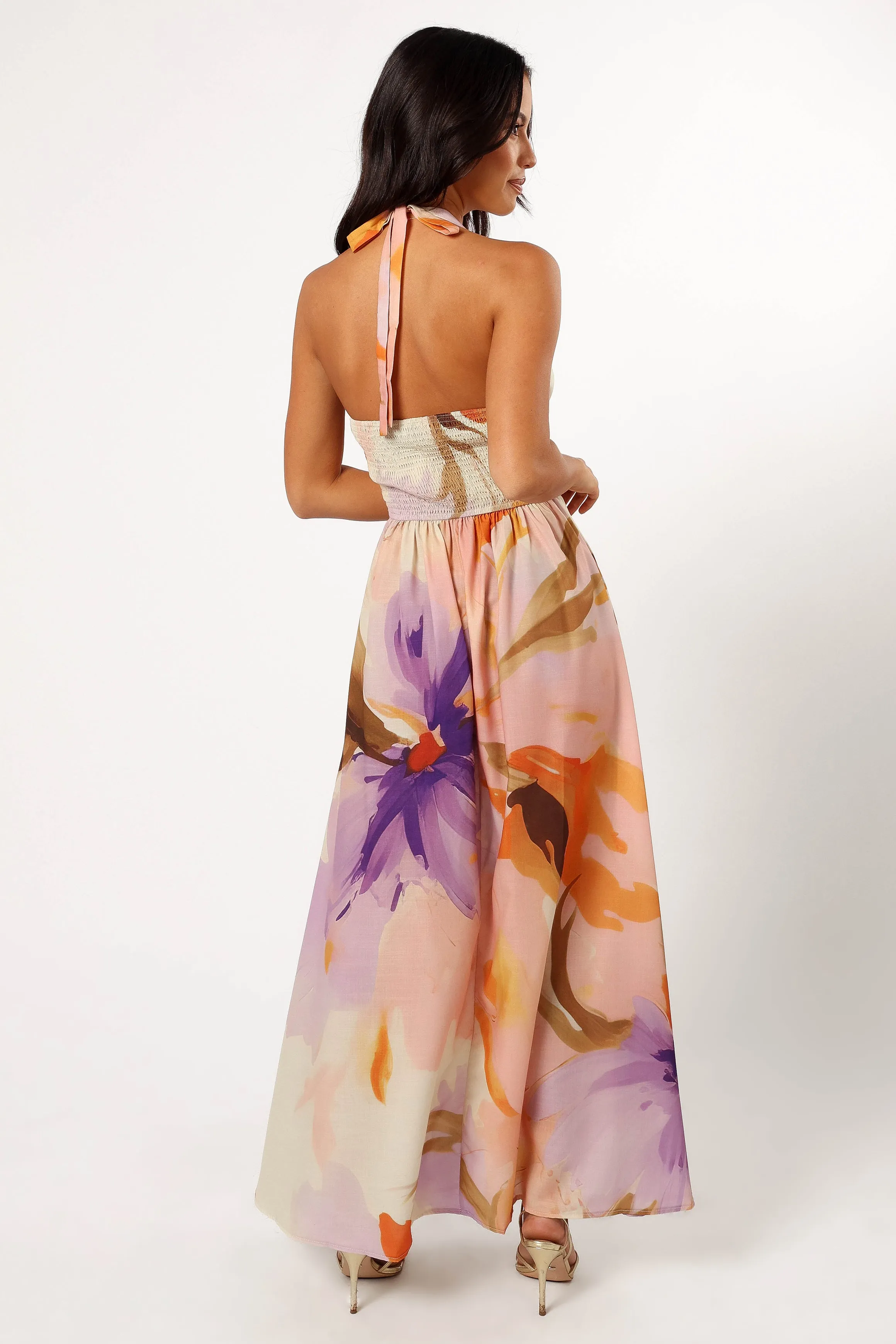 Marie Halterneck Maxi Dress - Multi sold by Petal & Pup product image thumbnail 4