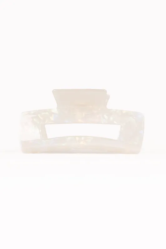 Jennifer Hair Clip - White/Silver sold by Petal & Pup