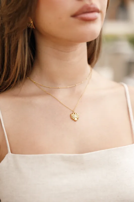 Madison Necklace - Gold sold by Petal & Pup