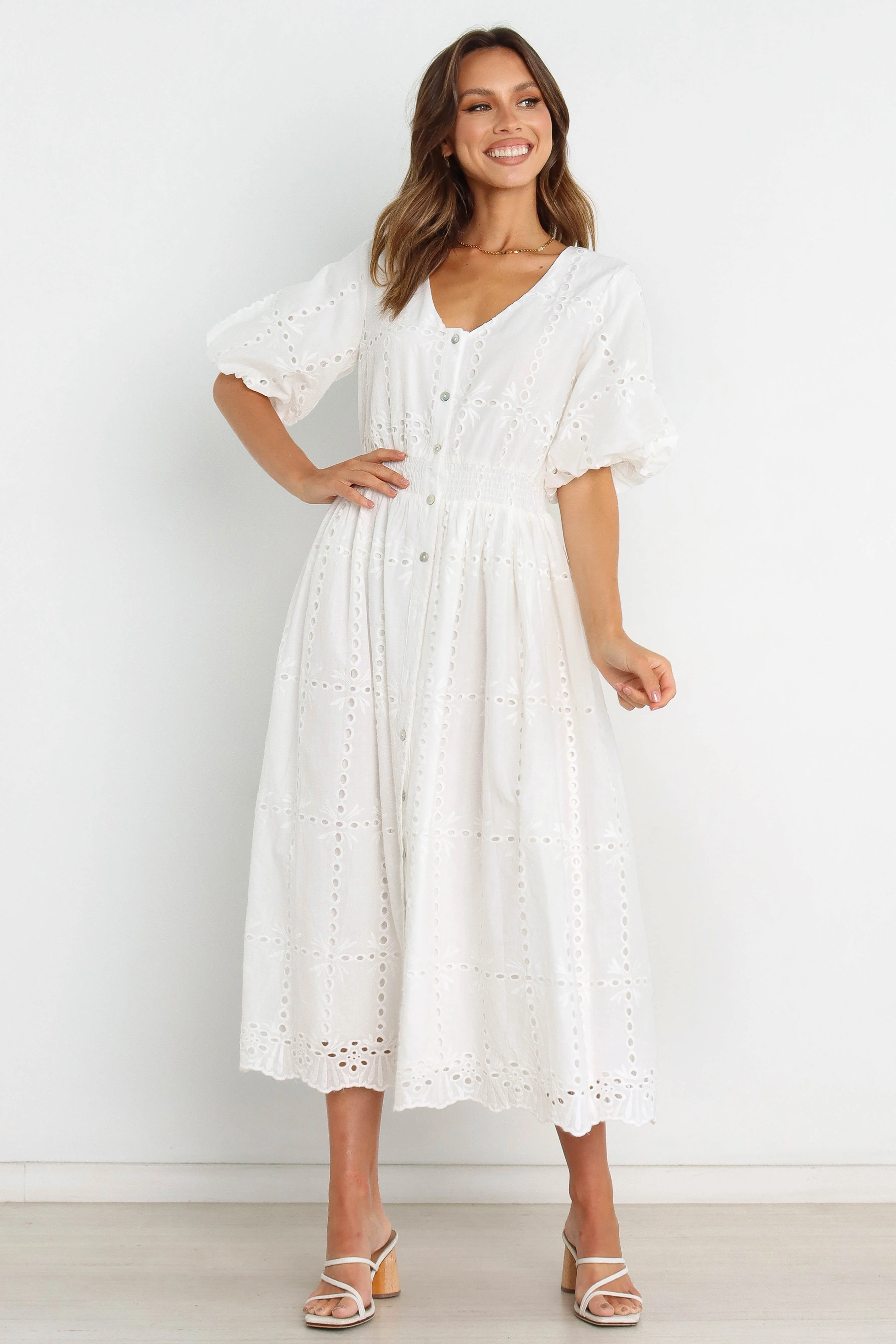 Ellison Dress - White sold by Petal & Pup product image thumbnail 3