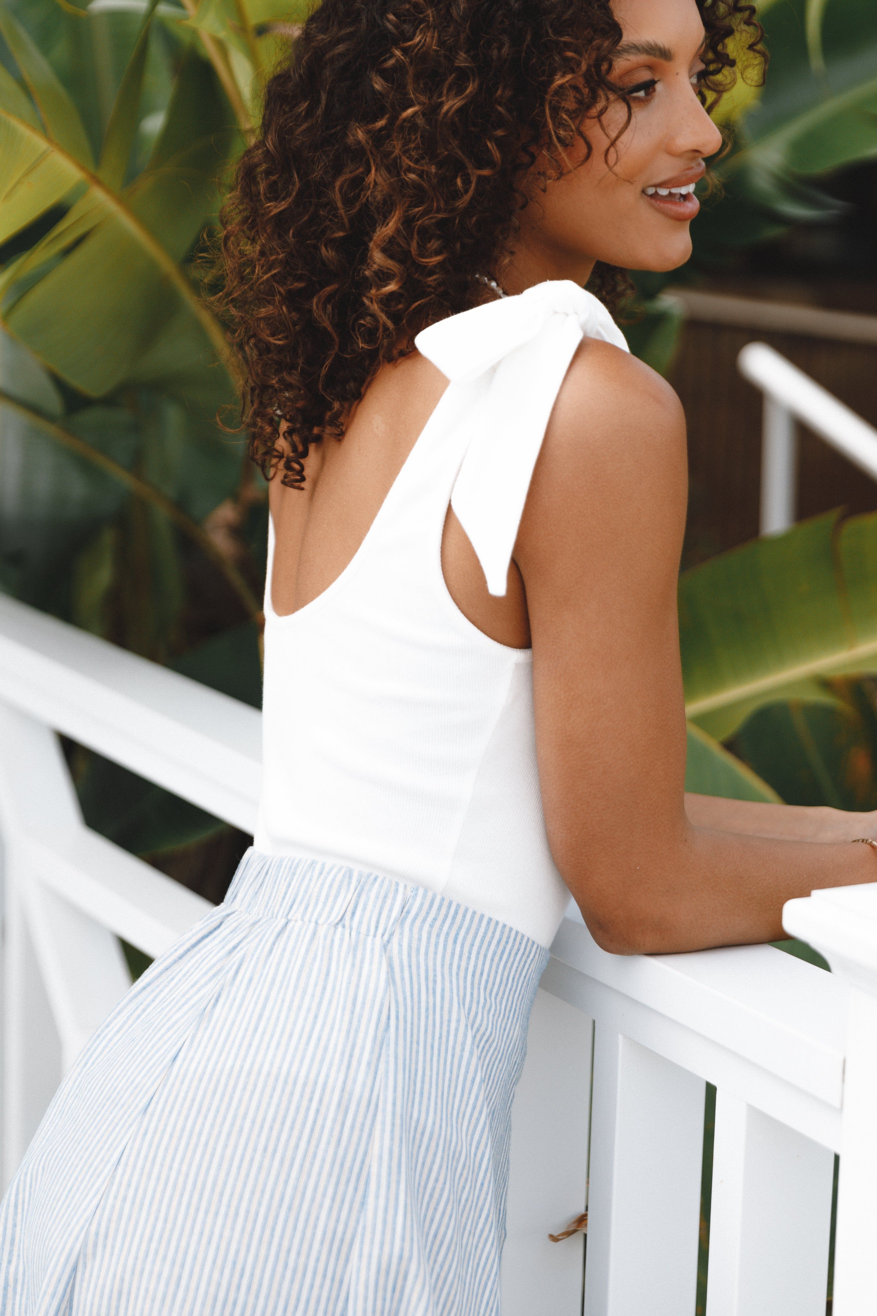 Messa Ribbed Bodysuit - White sold by Petal & Pup product image thumbnail 2