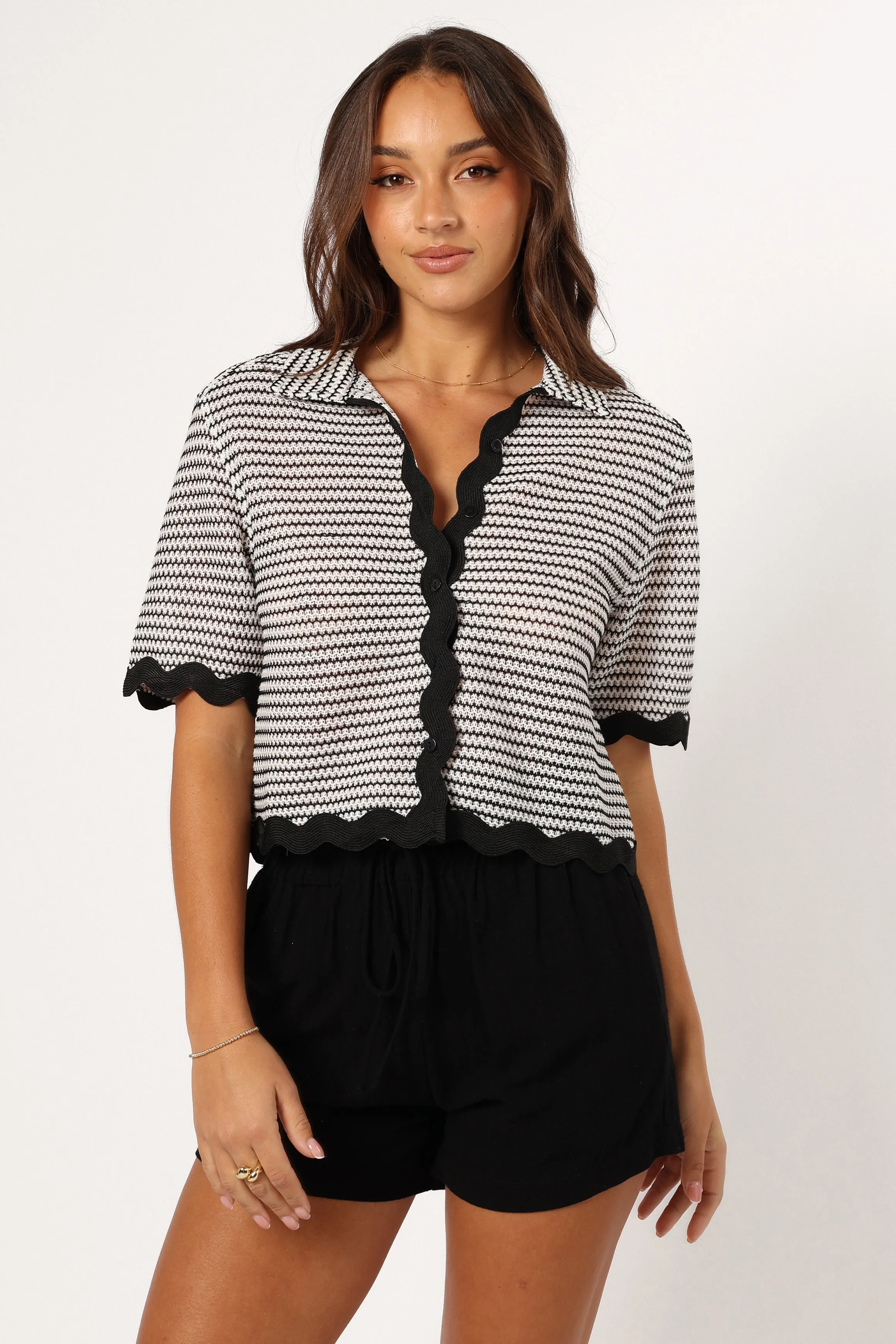 Giada Top - Black White sold by Petal & Pup product image thumbnail 4