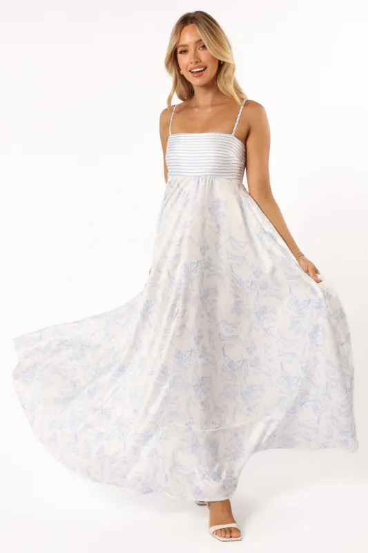 Mckay Maxi Dress - Blue sold by Petal & Pup