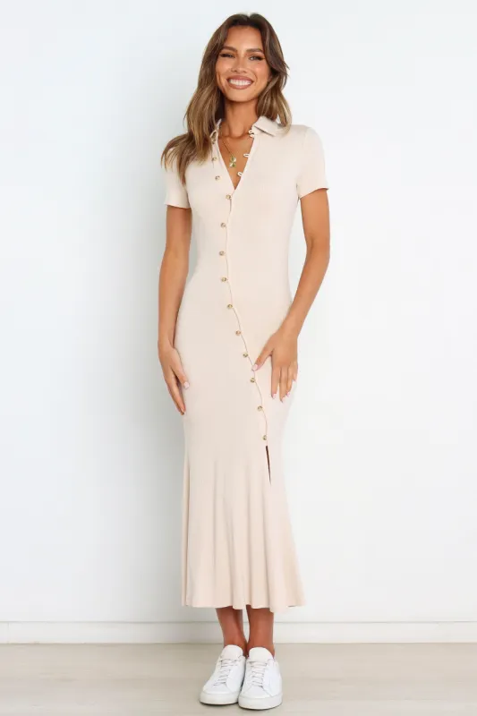 Adelle Dress - Beige sold by Petal & Pup