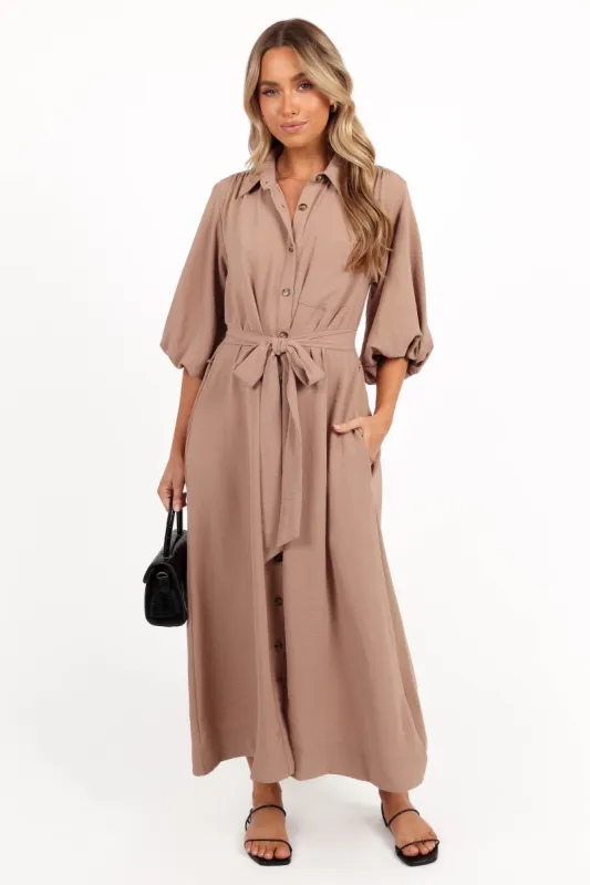 Zanita Midi Dress - Toast sold by Petal & Pup