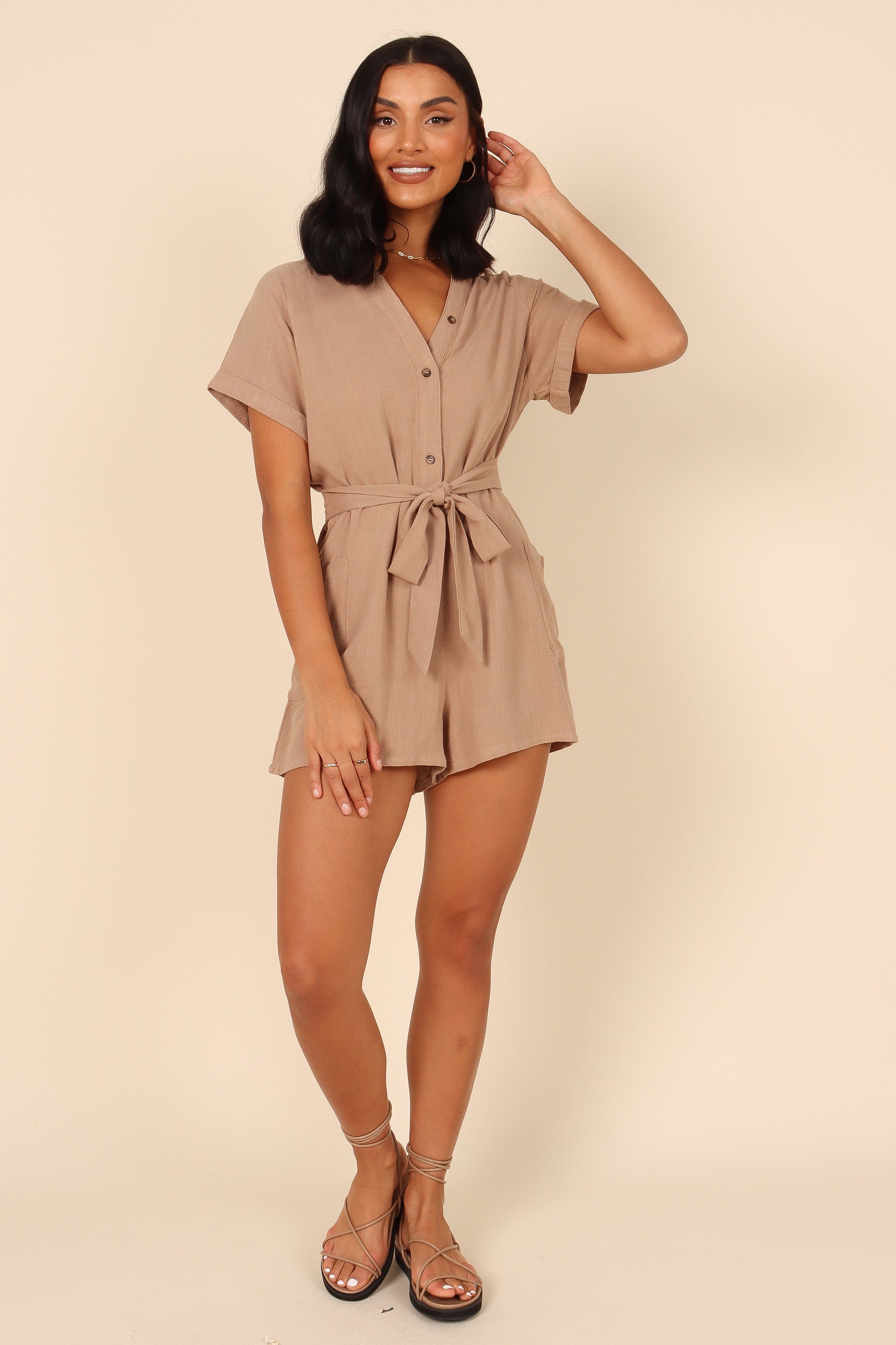 Esra Romper - Mocha sold by Petal & Pup product image thumbnail 3