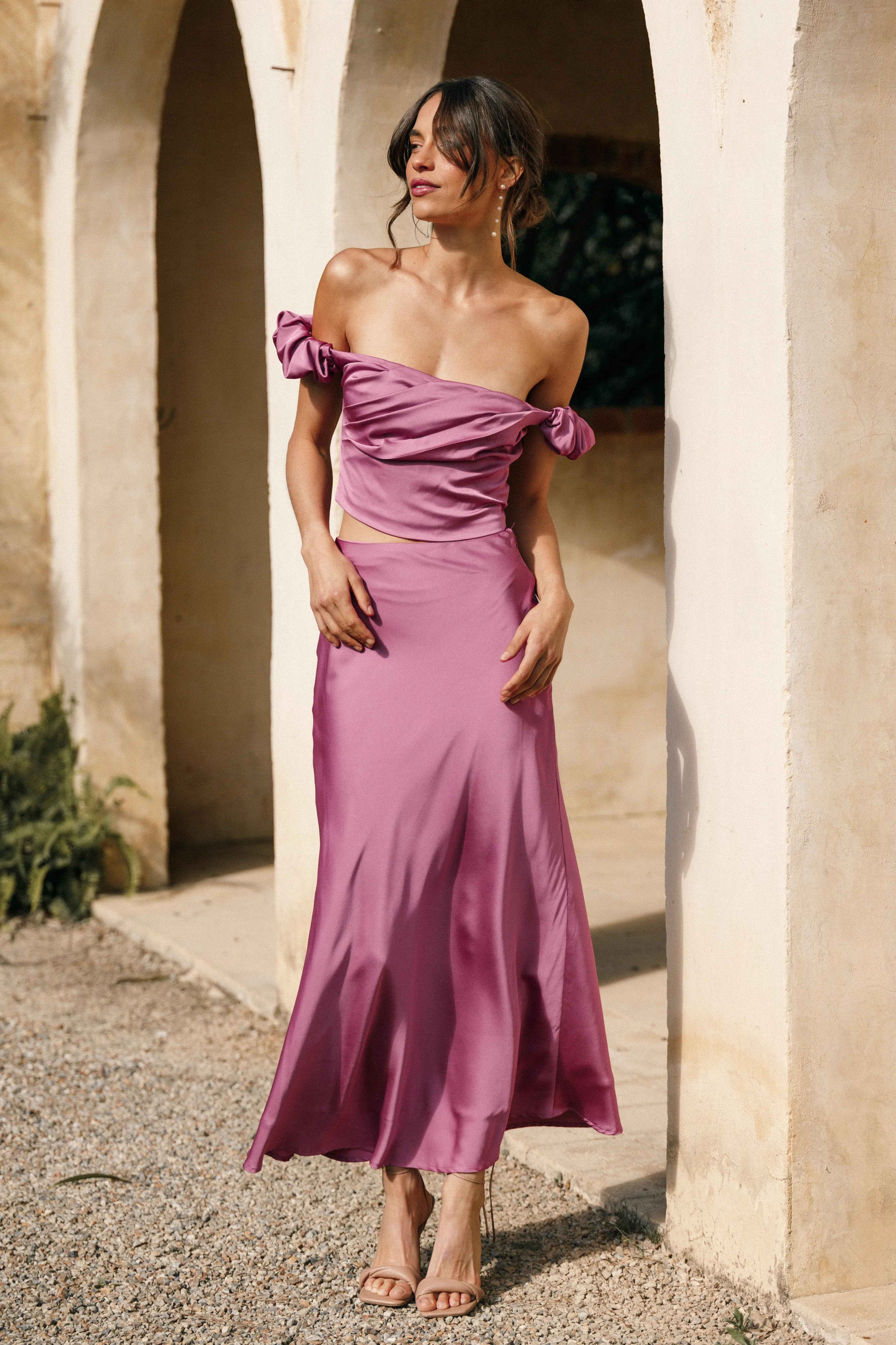 Arabella Two Piece Set - Dark Rose sold by Petal & Pup