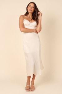 Charlotte Midi Dress - Champagne sold by Petal & Pup