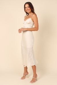 Charlotte Midi Dress - Champagne sold by Petal & Pup