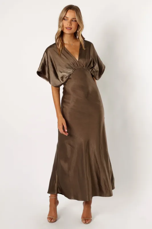 Ricki Maxi Dress - Olive sold by Petal & Pup
