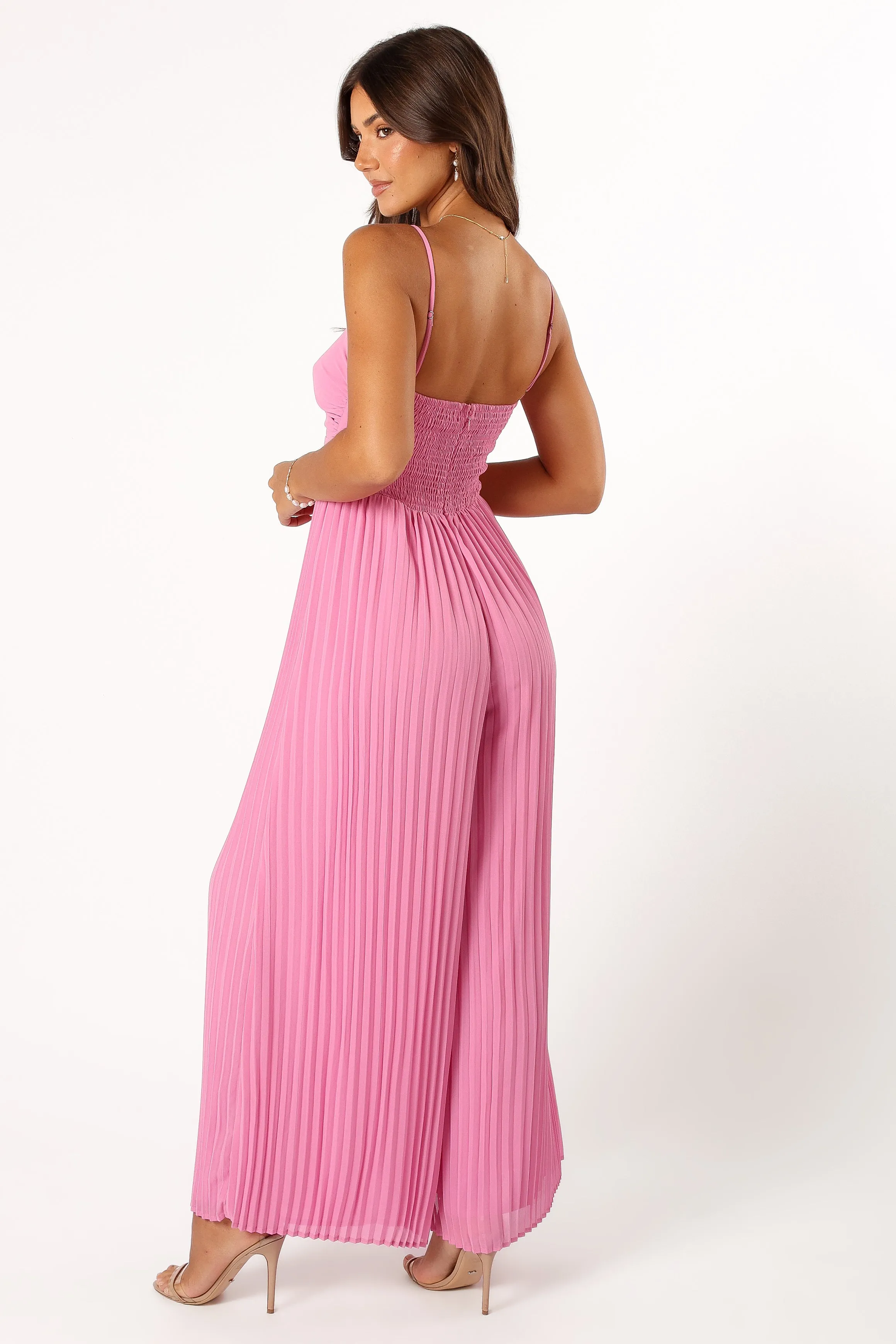 Alice Wide Leg Jumpsuit - Pink sold by Petal & Pup product image thumbnail 5