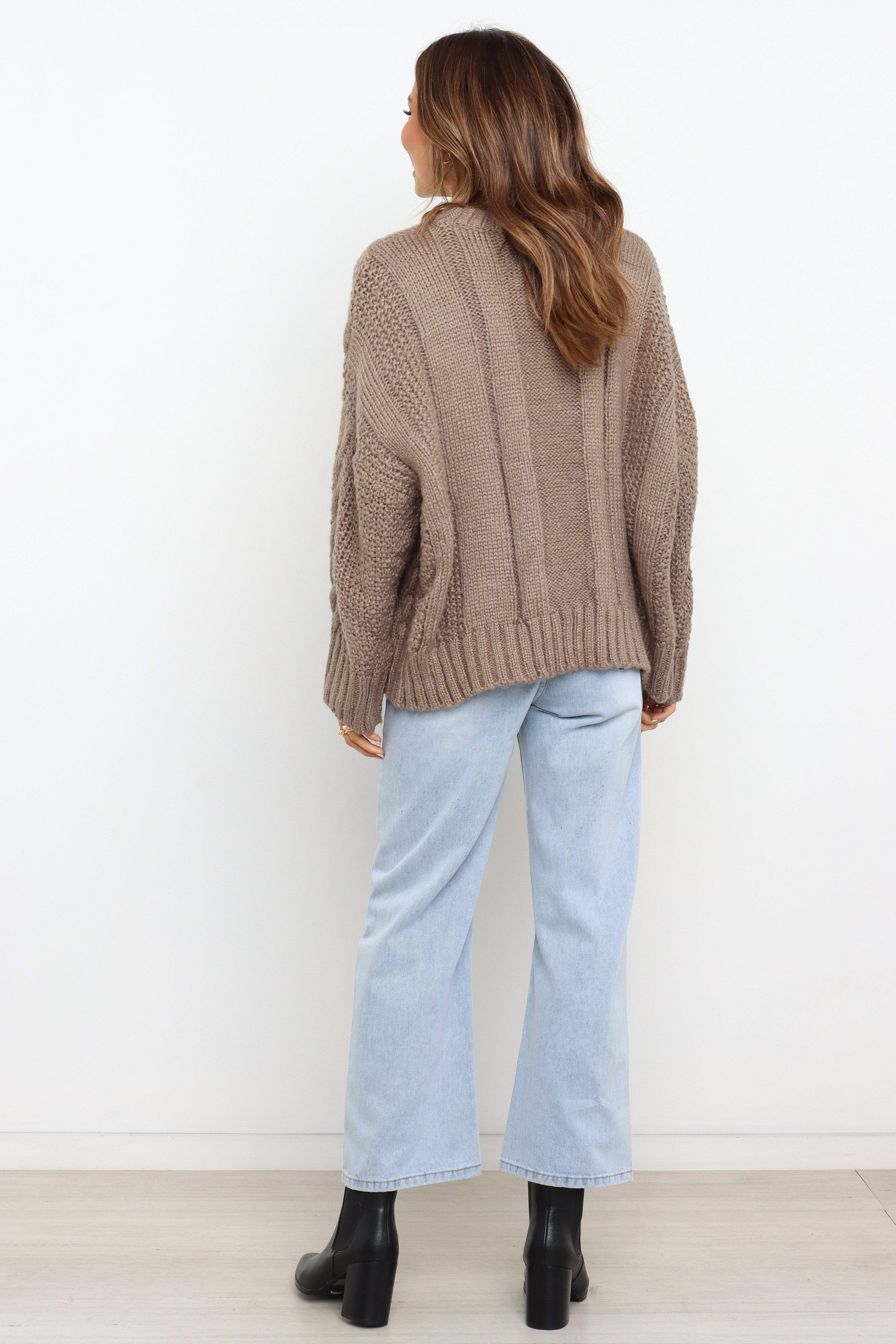 Buckland Knit Sweater - Taupe sold by Petal & Pup product image thumbnail 2
