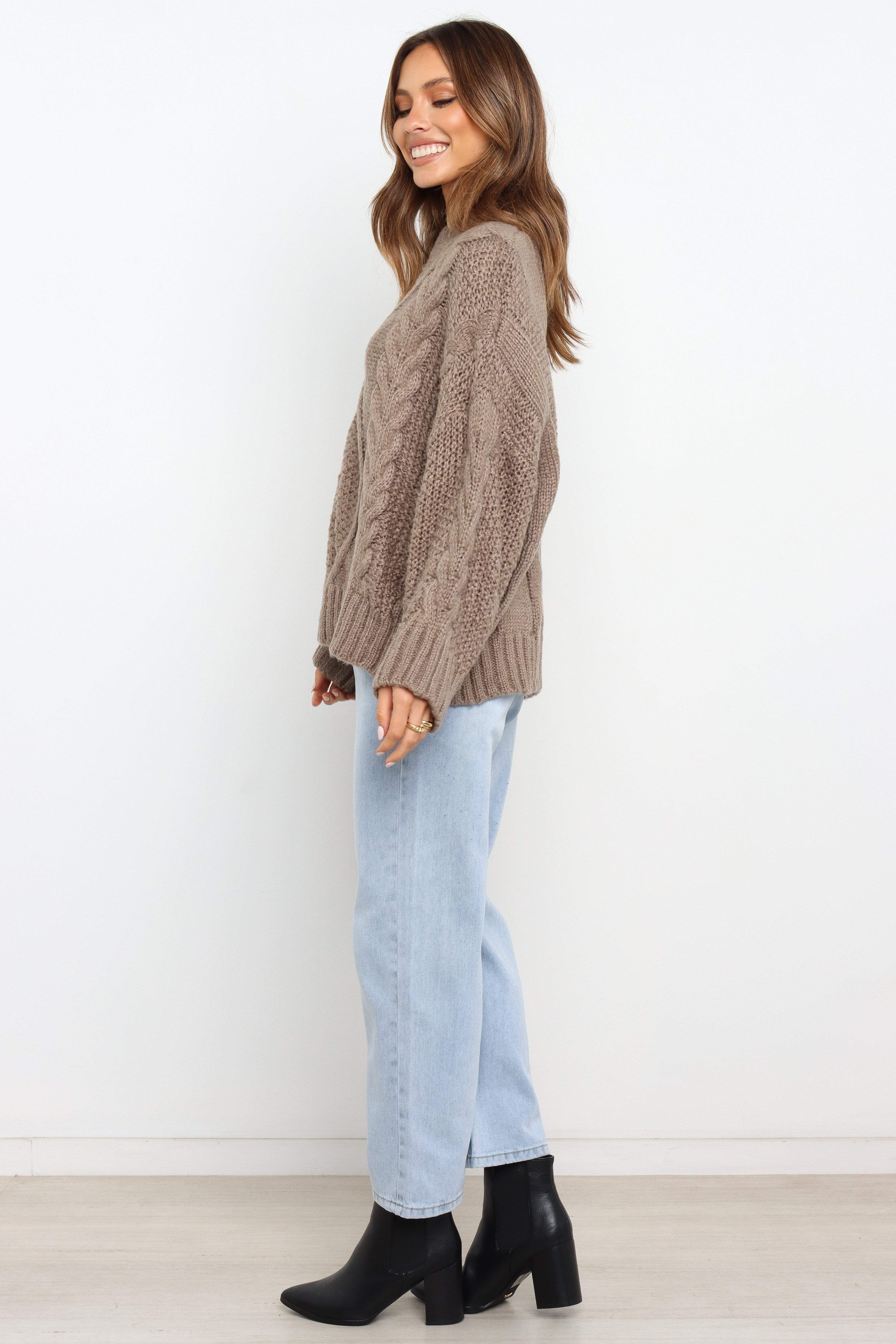 Buckland Knit Sweater - Taupe sold by Petal & Pup product image thumbnail 5