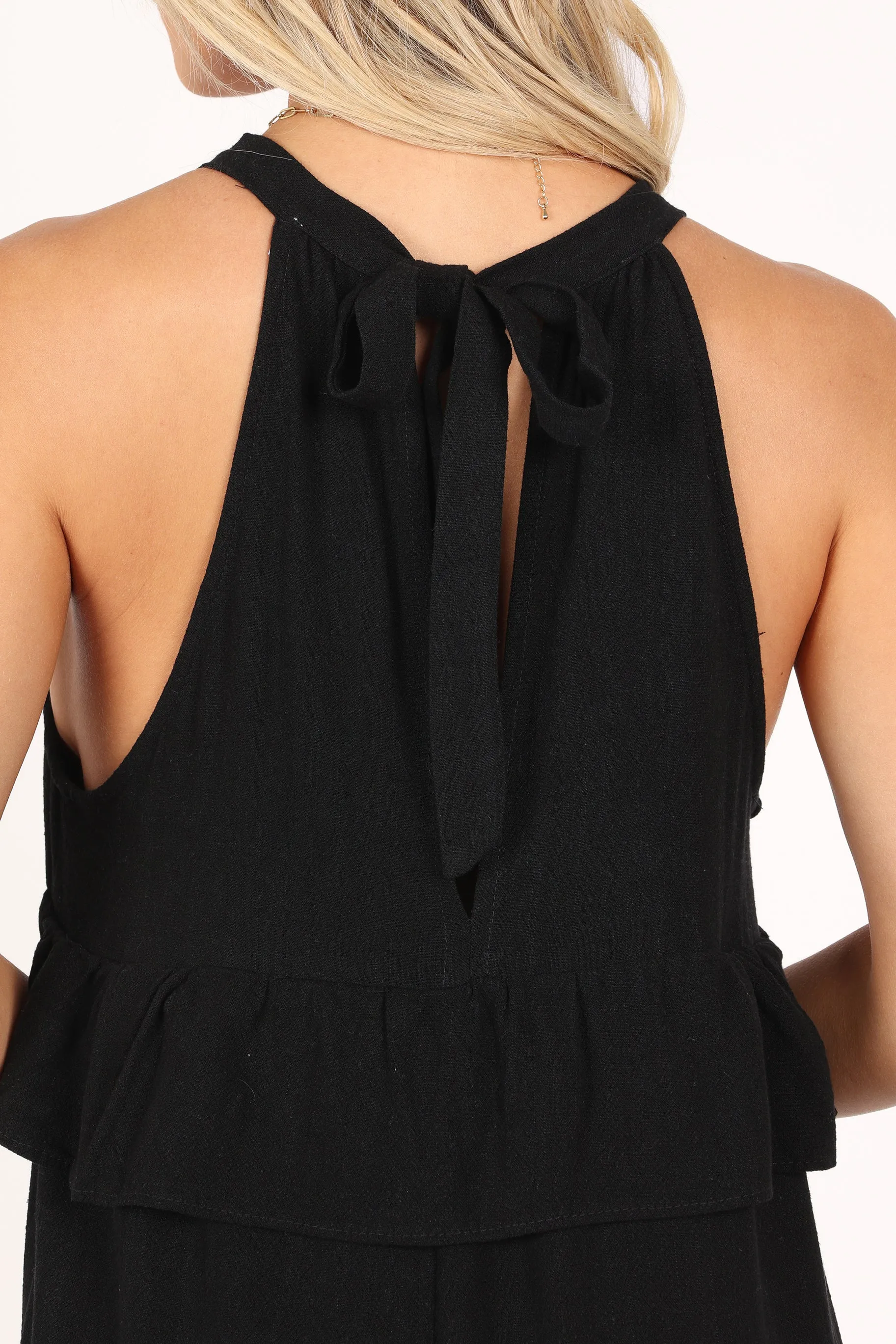 Priscilla Ruffle Maxi Dress - Black sold by Petal & Pup product image thumbnail 2