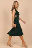 Yvonne Hi Lo Midi Dress - Emerald sold by Petal & Pup