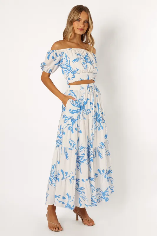 Rachelle Skirt Set - Blue sold by Petal & Pup