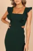 Yvonne Hi Lo Midi Dress - Emerald sold by Petal & Pup