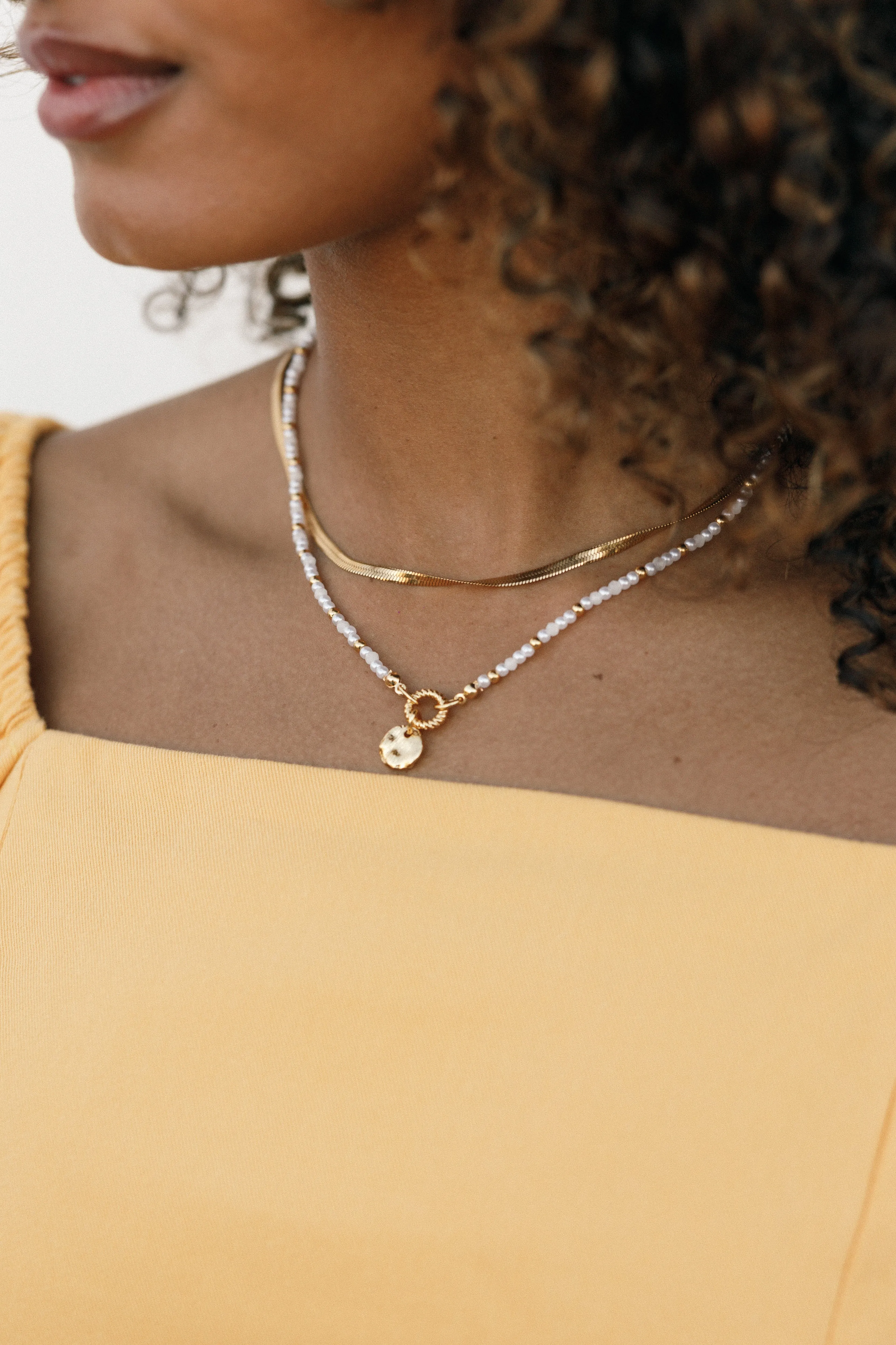 Alex Necklace - Gold sold by Petal & Pup product image thumbnail 2