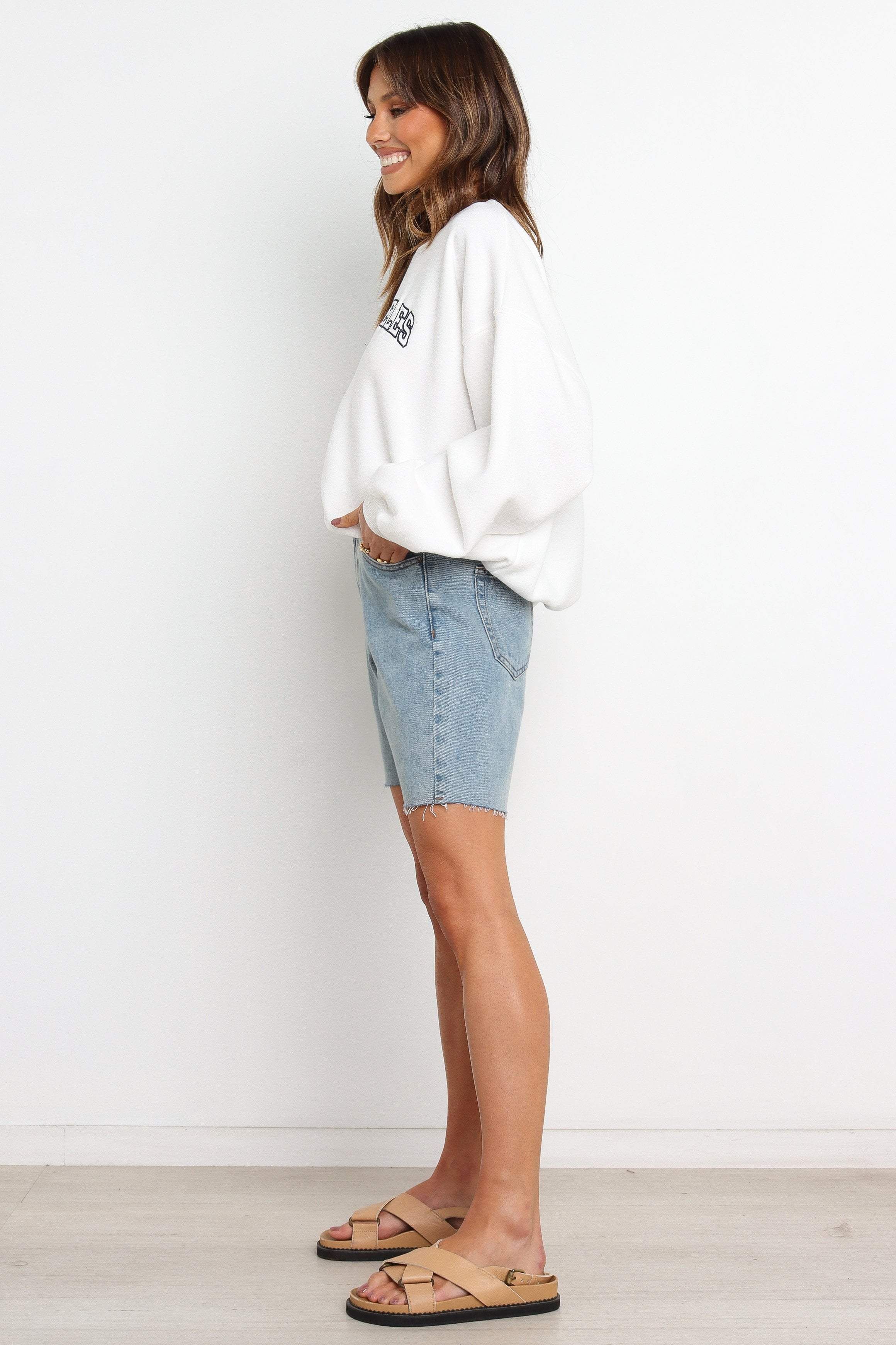 LA Sweater - White sold by Petal & Pup product image thumbnail 6