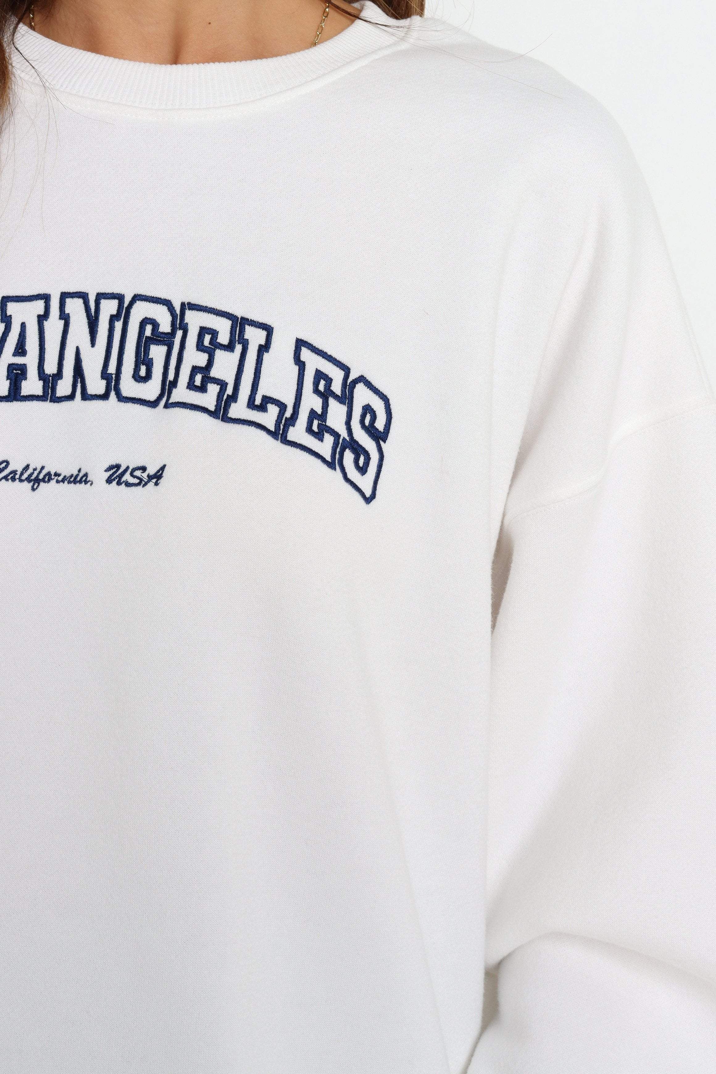 LA Sweater - White sold by Petal & Pup product image thumbnail 3