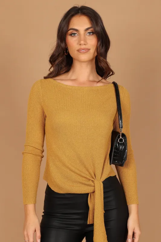 Seebo Knit Sweater - Mustard sold by Petal & Pup