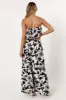 Torie Jumpsuit - Black Floral sold by Petal & Pup