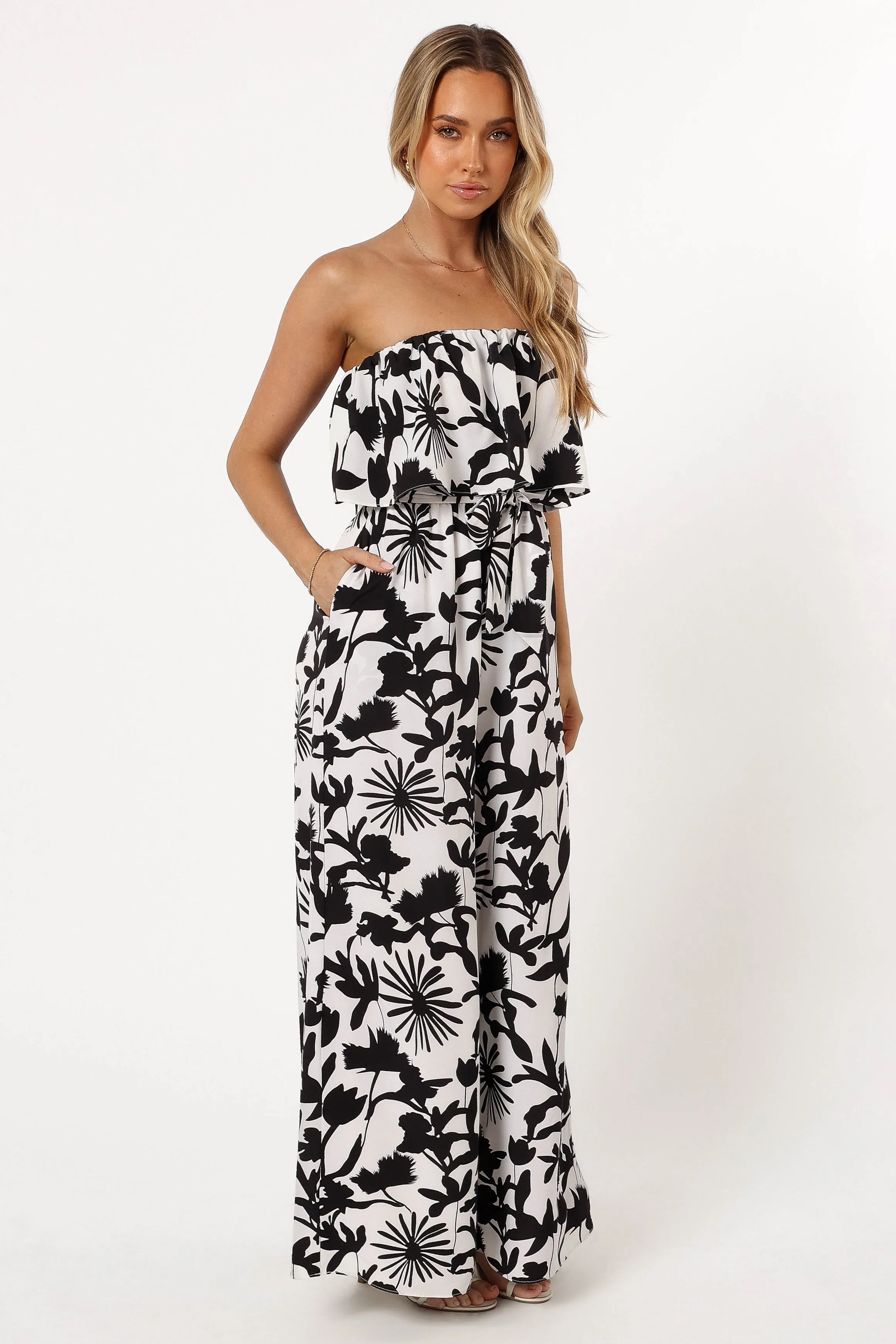 Torie Jumpsuit - Black Floral sold by Petal & Pup product image thumbnail 5